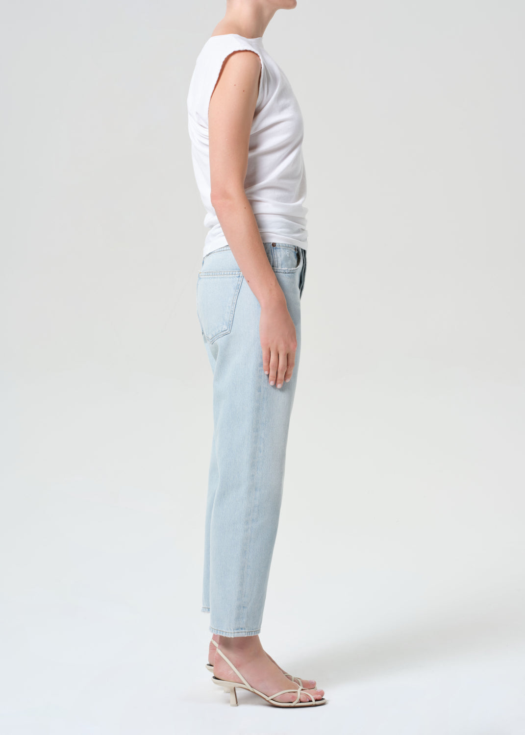 Agolde 90's Crop Mid Rise Straight (Weightless) - Distraction