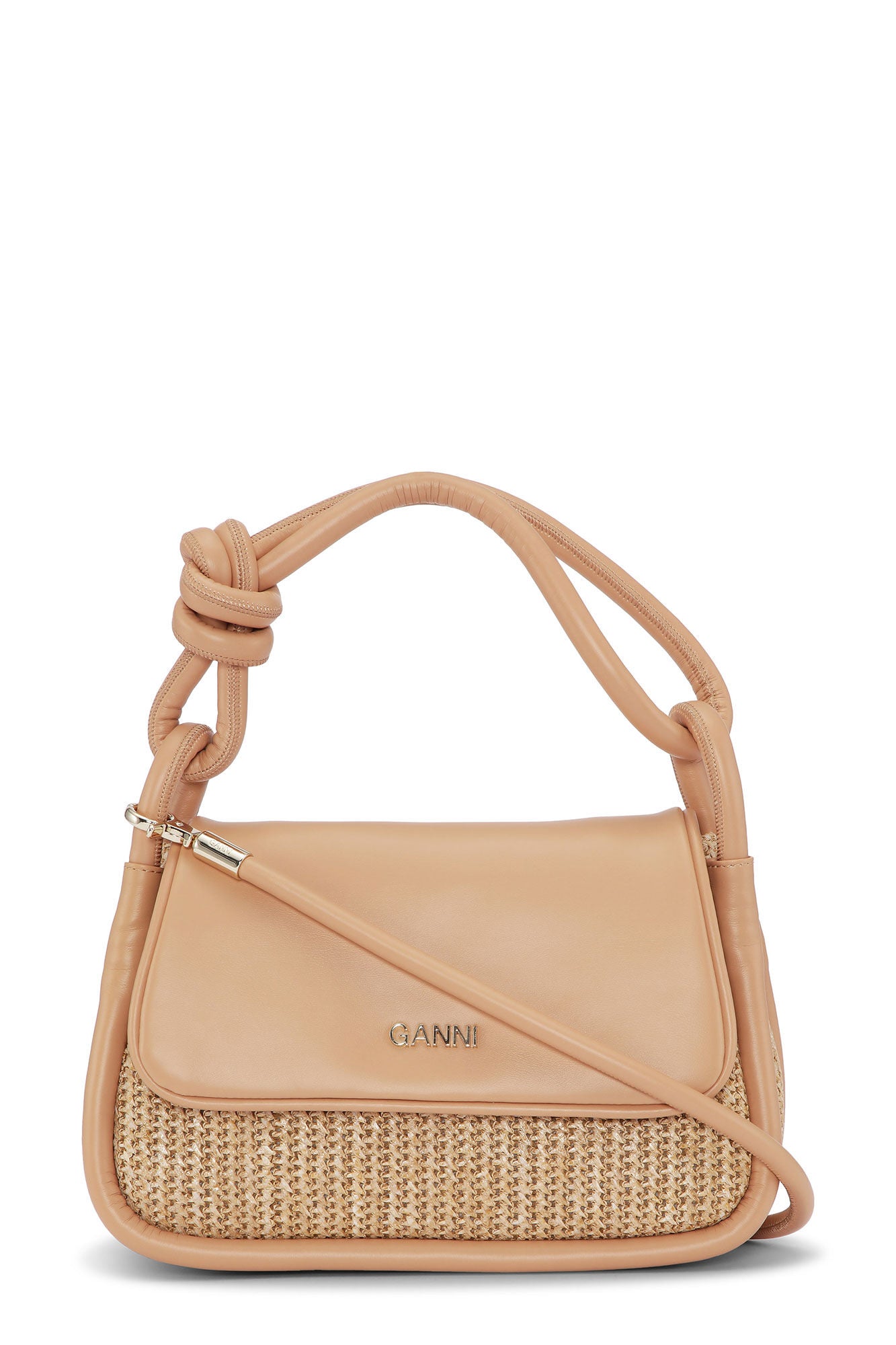 GANNI - Knot Flap Over Raffia