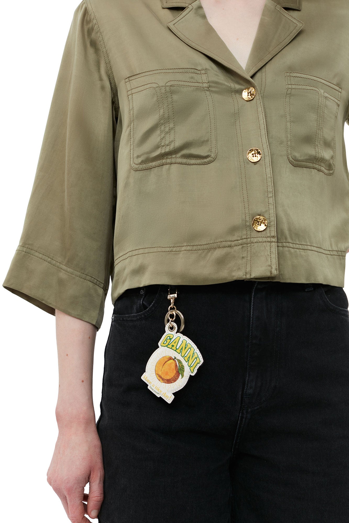 GANNI - Peach Keychain