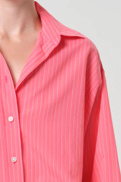 Agolde Sona Shirt - Fontana Stripe/Candy
