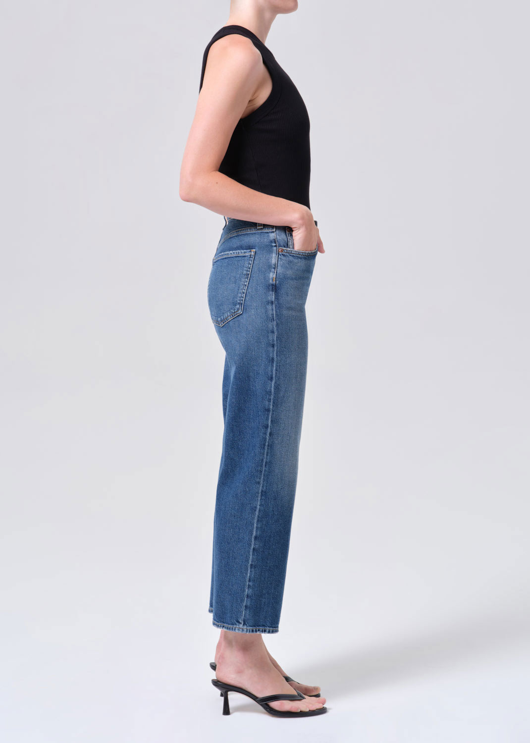 Agolde Harper Crop Jeans - RIver
