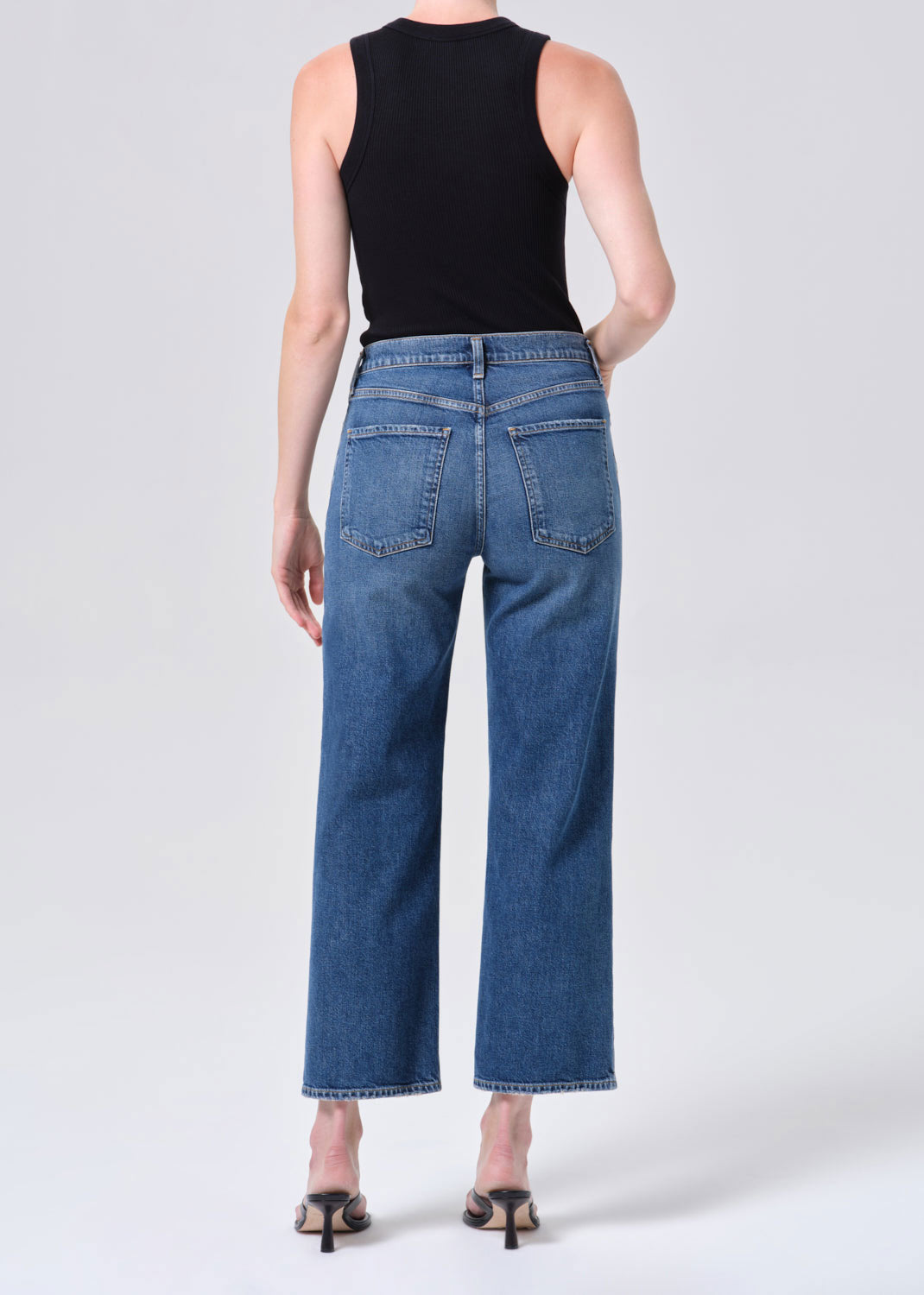 Agolde Harper Crop Jeans - RIver
