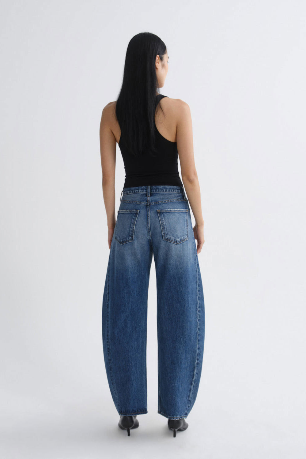 Agolde Luna High Rise Pieced Taper Jeans