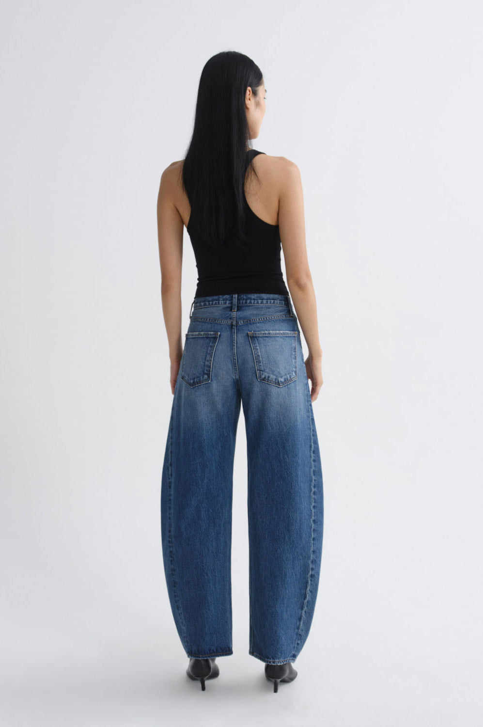 Agolde Luna High Rise Pieced Taper Jeans