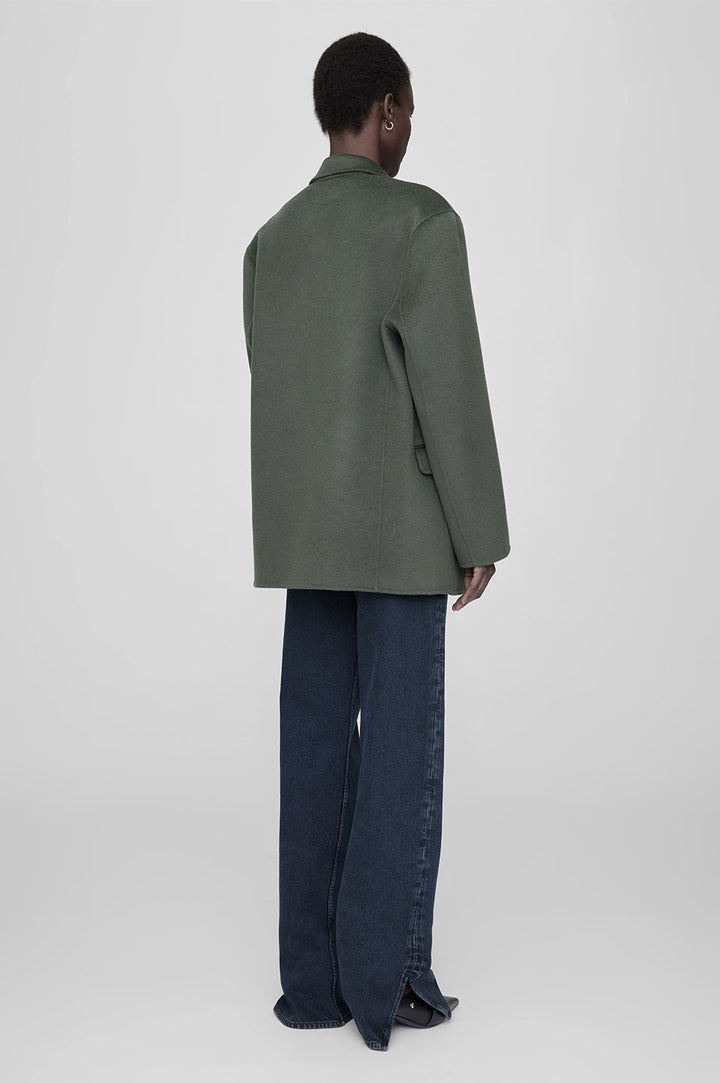 Anine Bing - Quinn Blazer - Olive Cashmere Blend