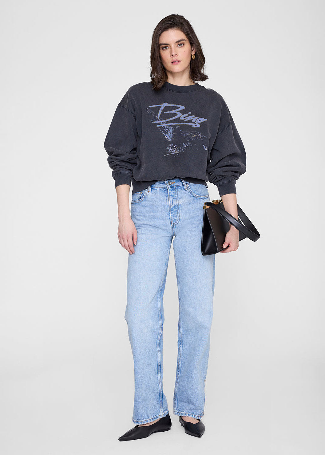 Anine Bing Spencer Sweatshirt - Eagle