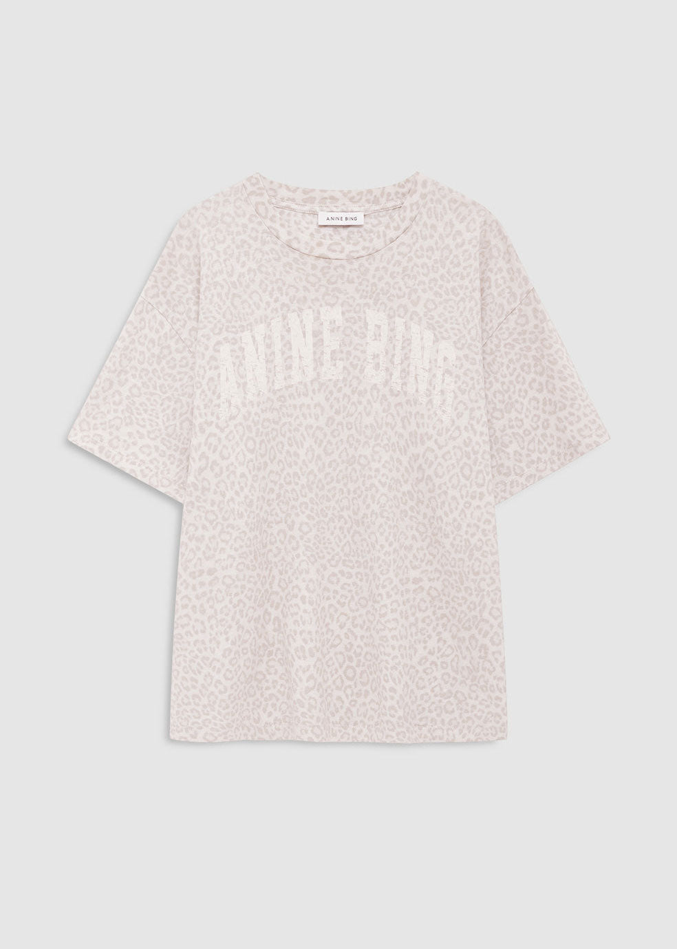 Anine Bing Cade Tee Anine Bing - Washed White Leopard