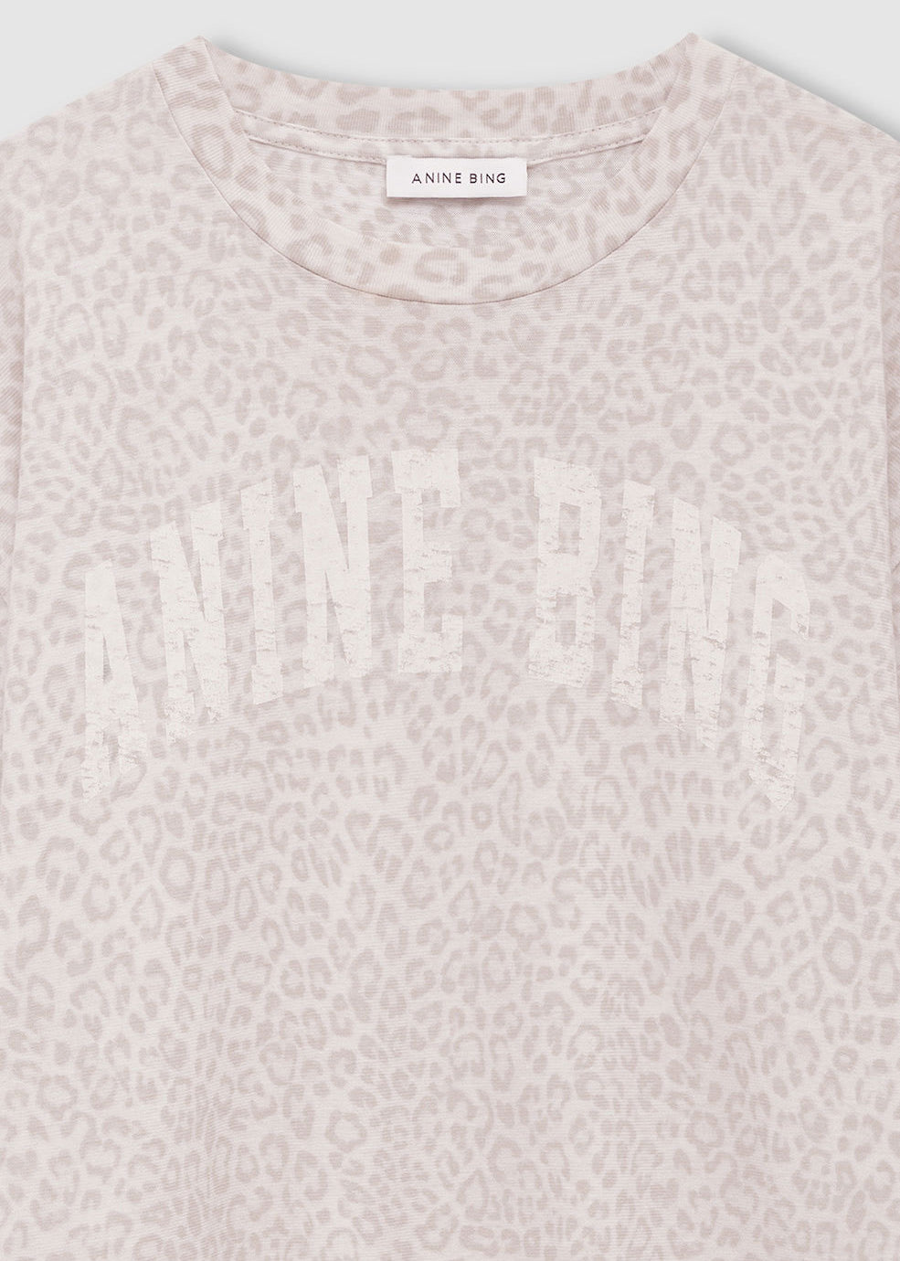 Anine Bing Cade Tee Anine Bing - Washed White Leopard