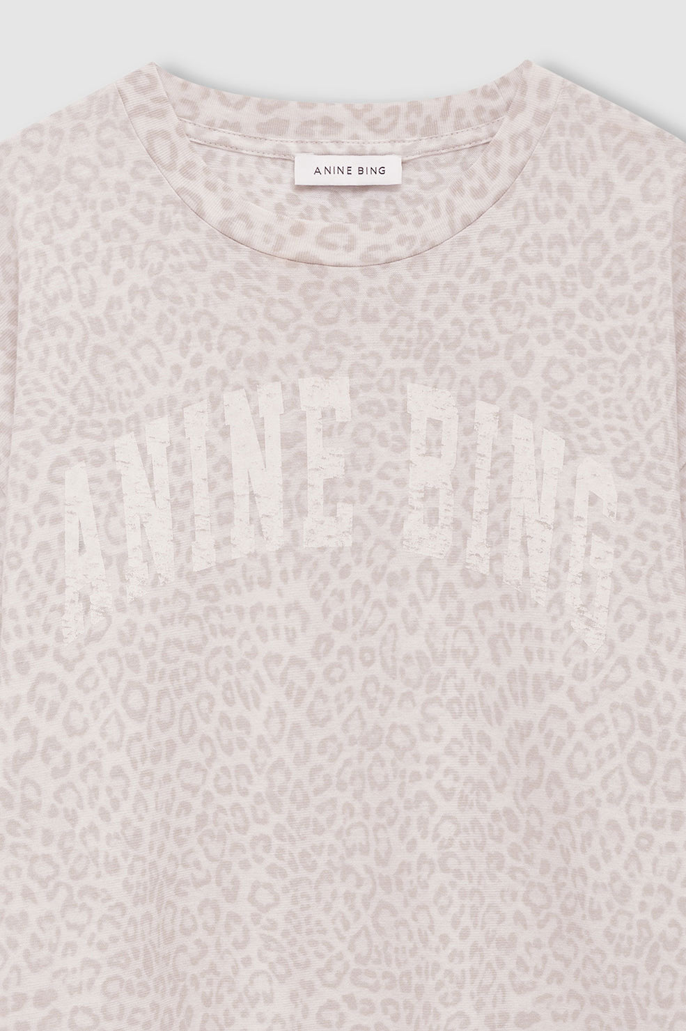 Anine Bing Cade Tee Anine Bing - Washed White Leopard