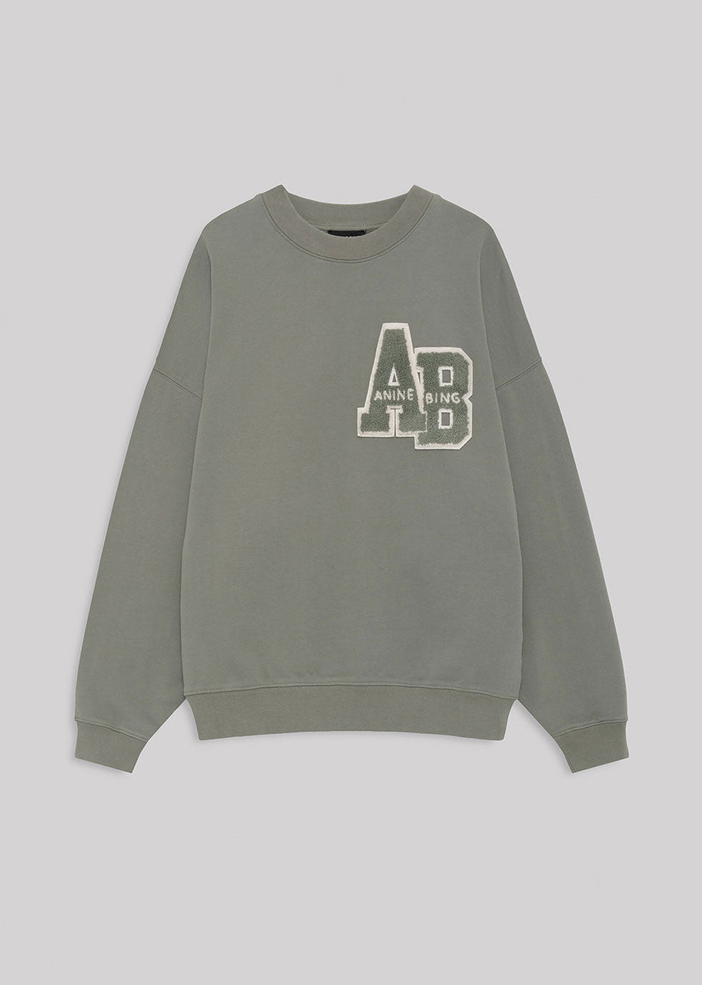 Anine Bing Miles Sweatshirt Letterman - Sage