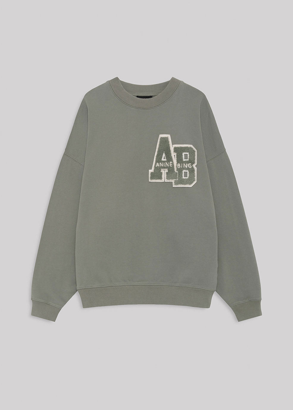 Anine Bing Miles Sweatshirt Letterman - Sage