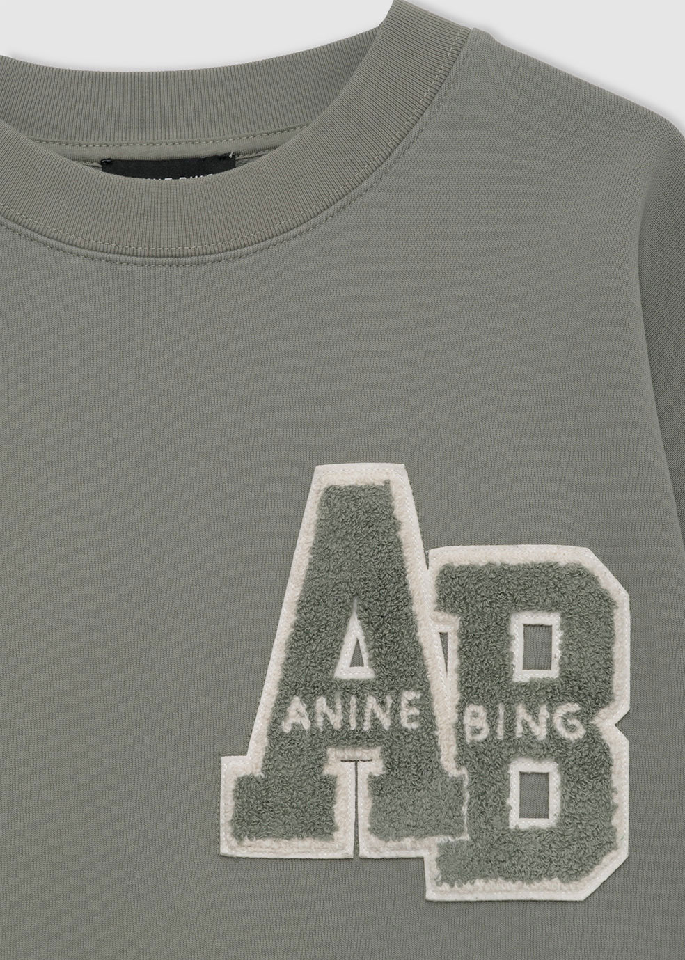 Anine Bing Miles Sweatshirt Letterman - Sage