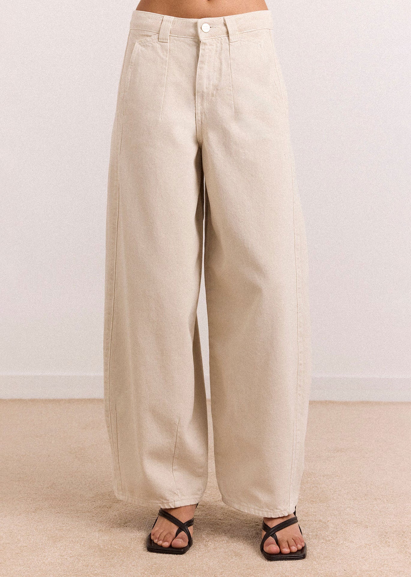 Damson Madder Barrel Erika Jeans - Stone Wash