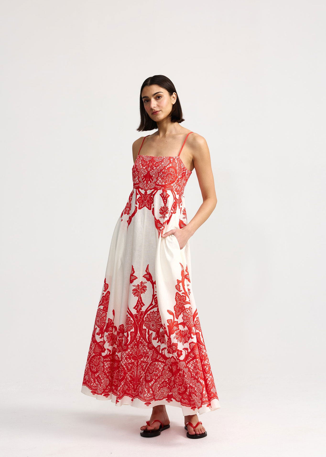 Aston Studio Rue Dress - Ruby Antique