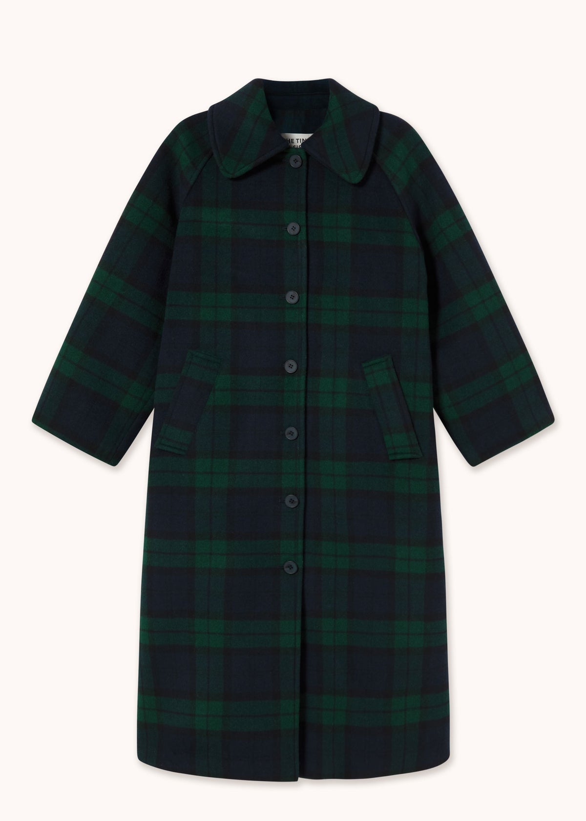 The Tiny Big Sister Long Check Coat