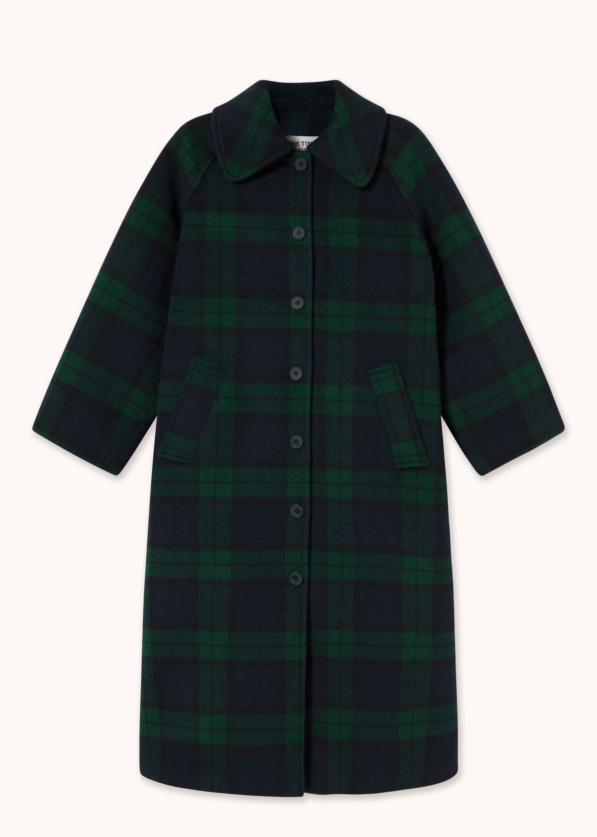 The Tiny Big Sister Long Check Coat