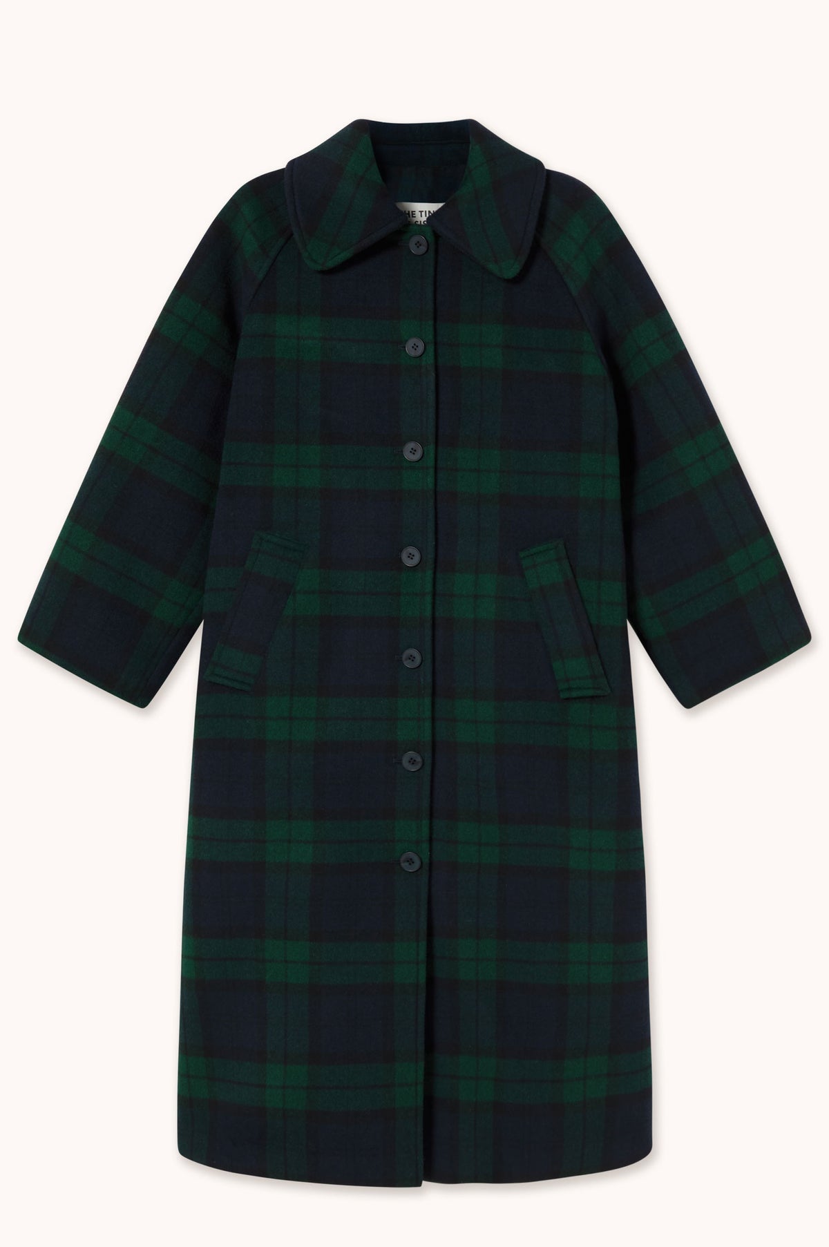 The Tiny Big Sister Long Check Coat