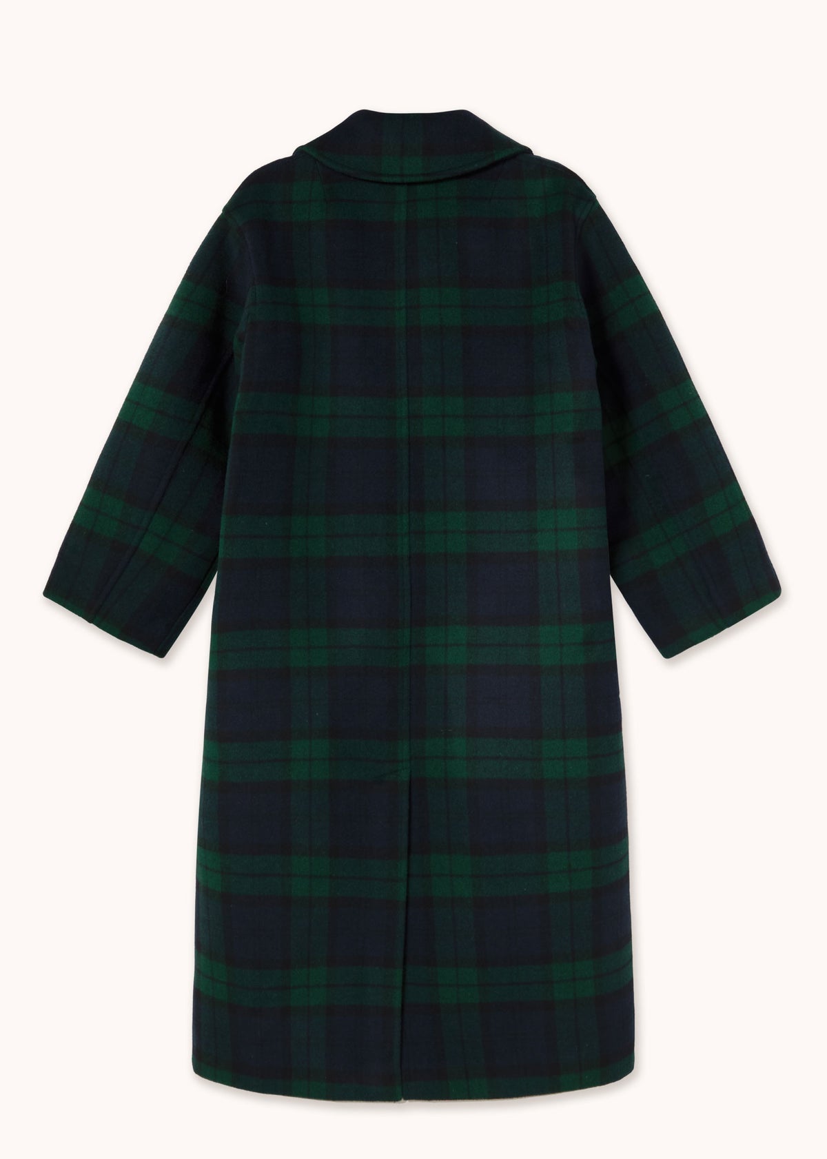 The Tiny Big Sister Long Check Coat