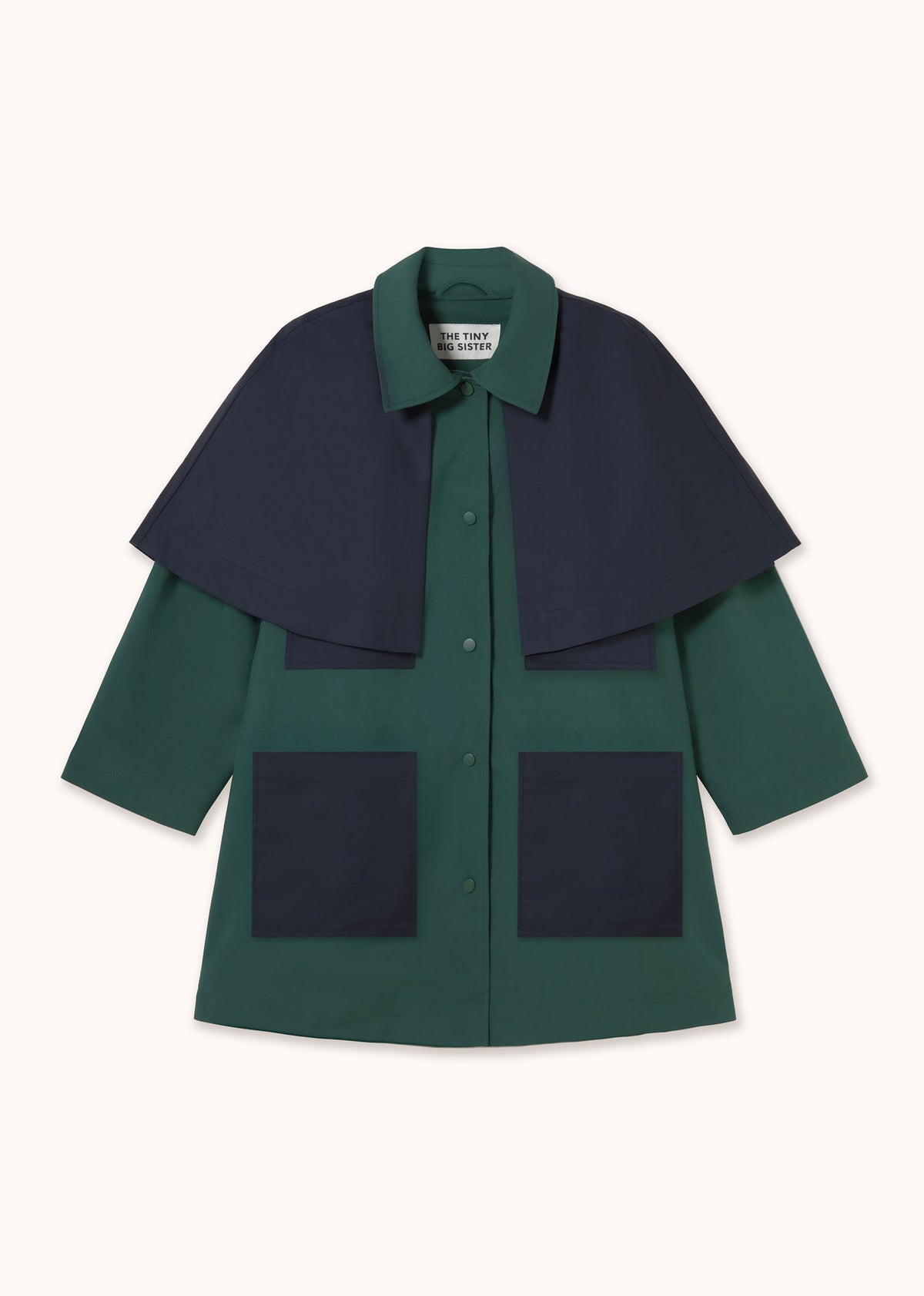 The Tiny Big Sister Bicolor Trench Coat