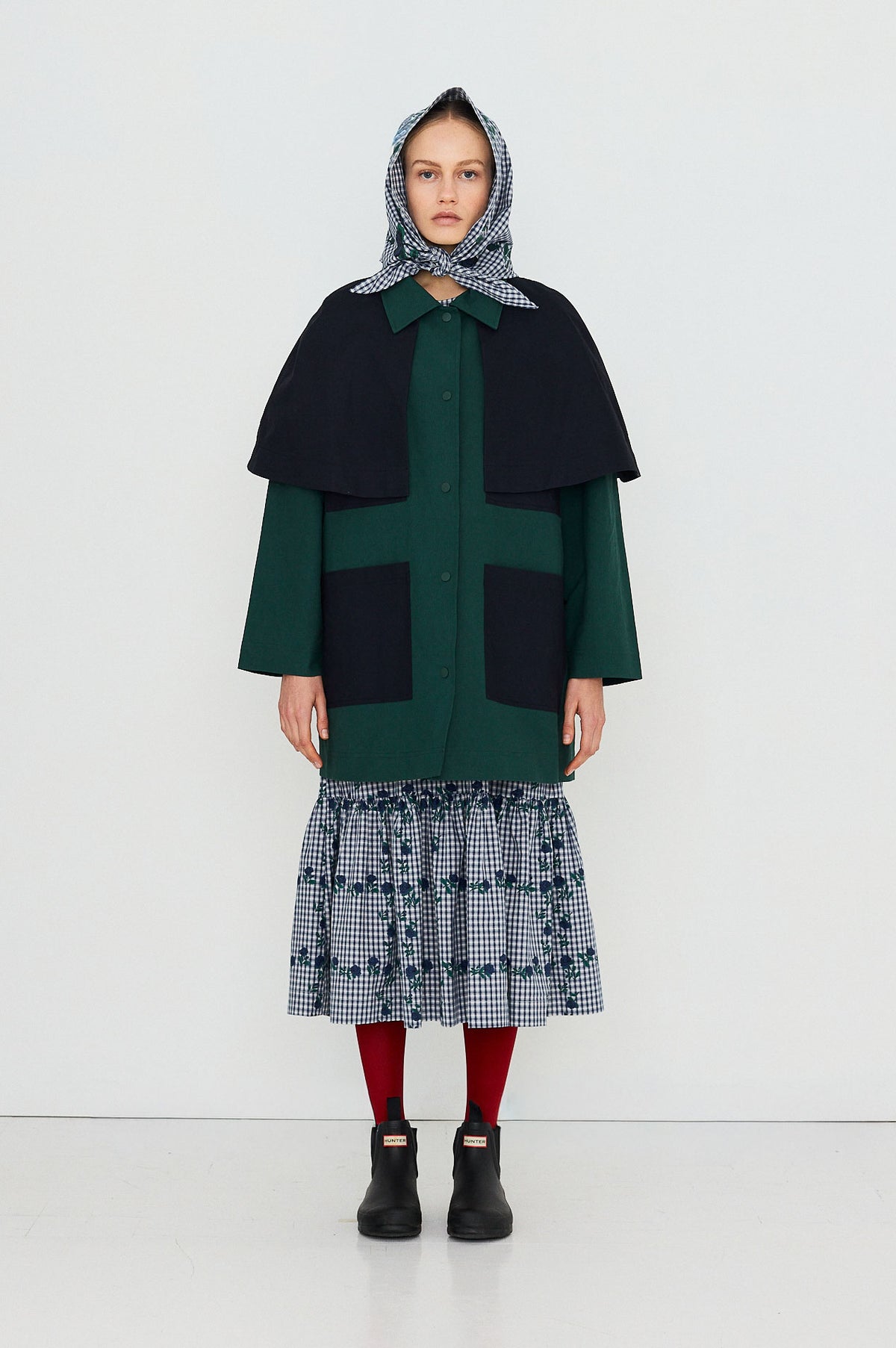 The Tiny Big Sister Bicolor Trench Coat
