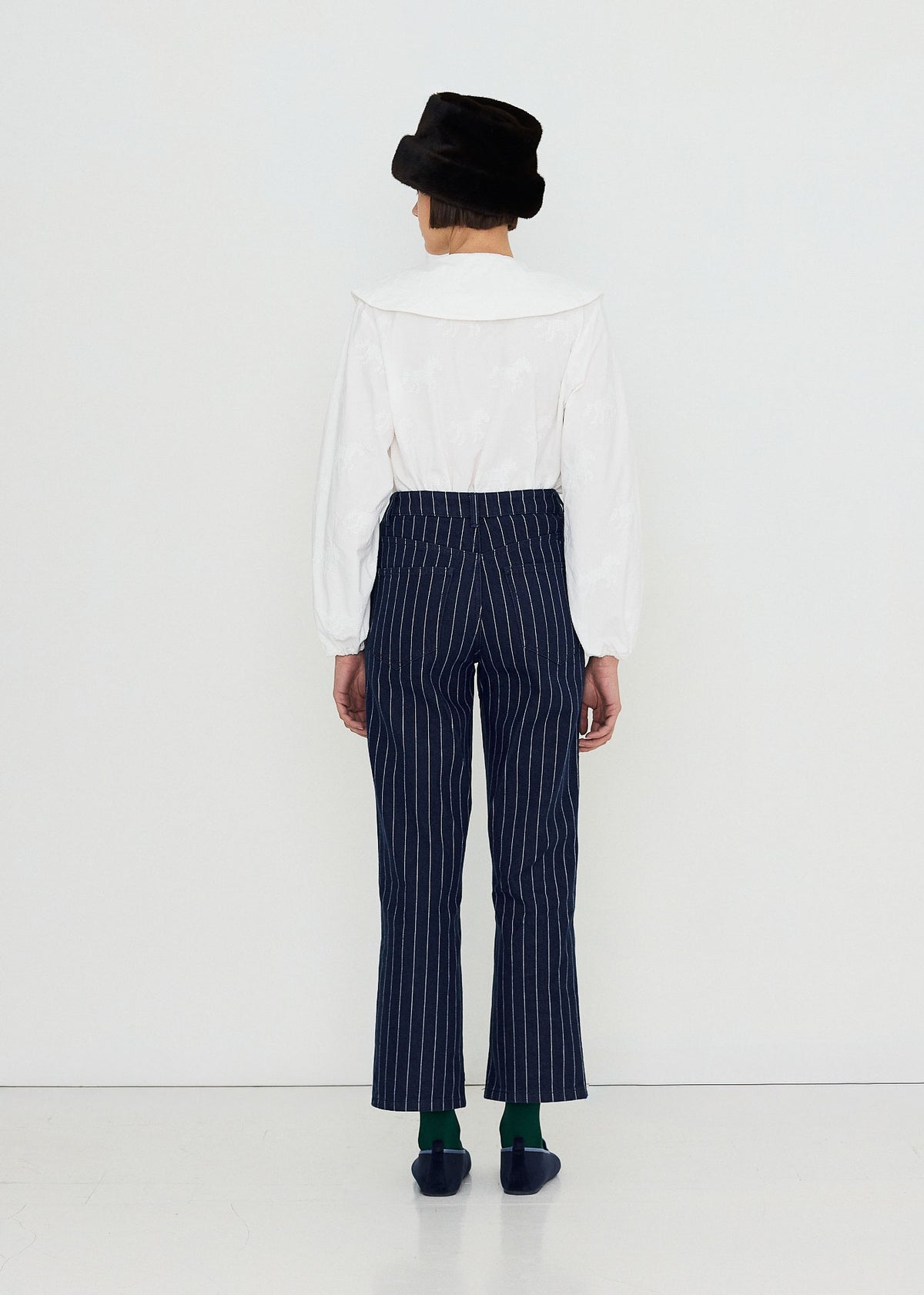 The Tiny Big Sister Horses Buttoned Blouse