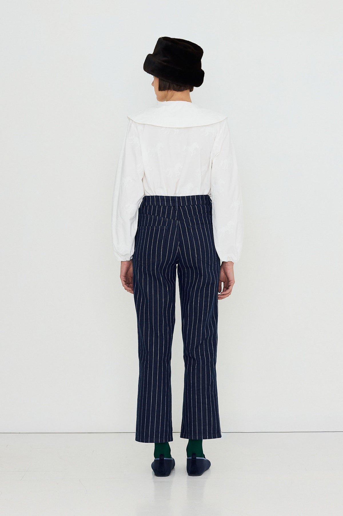 The Tiny Big Sister Horses Buttoned Blouse