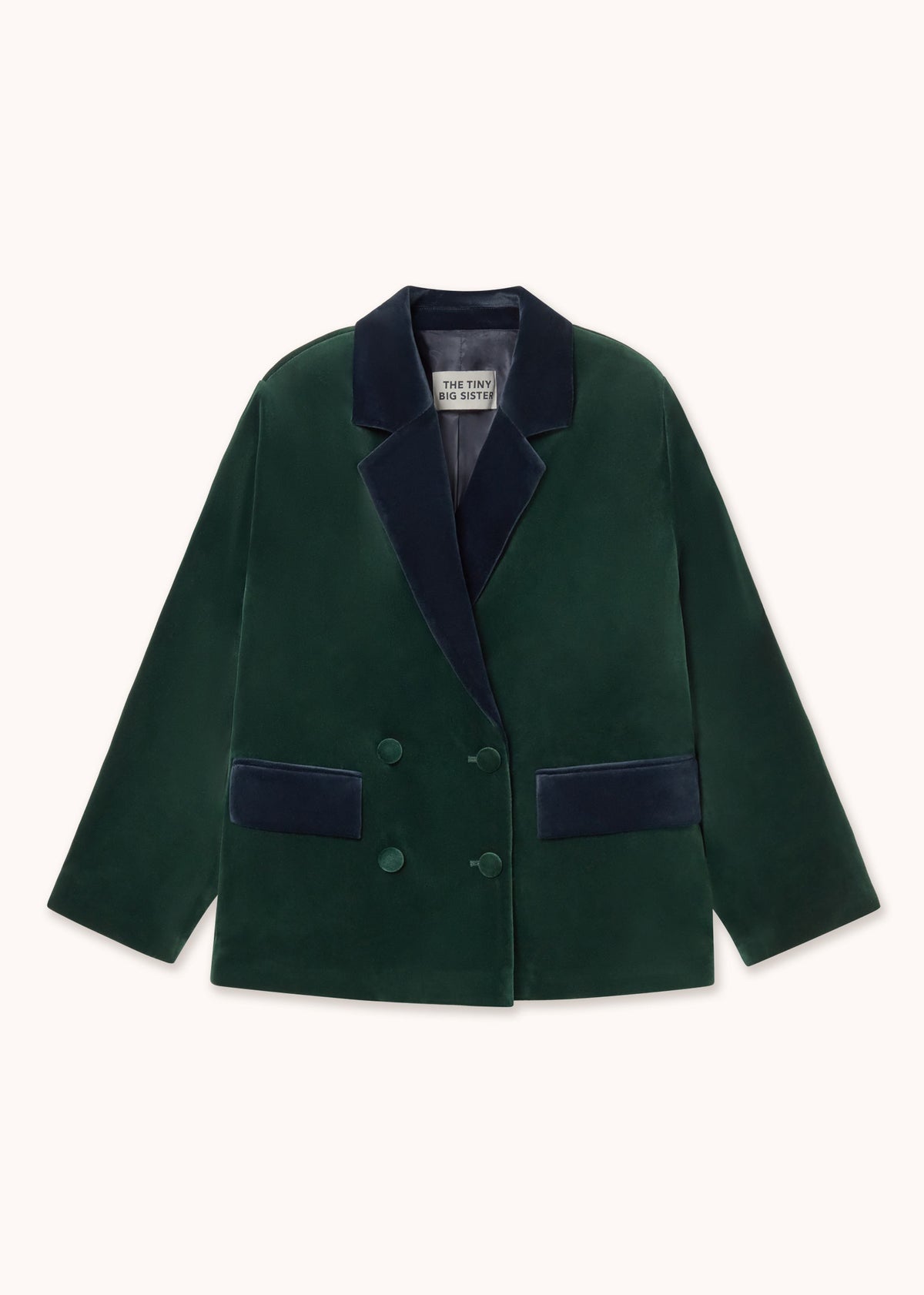The Tiny Big Sister Velvet Blazer