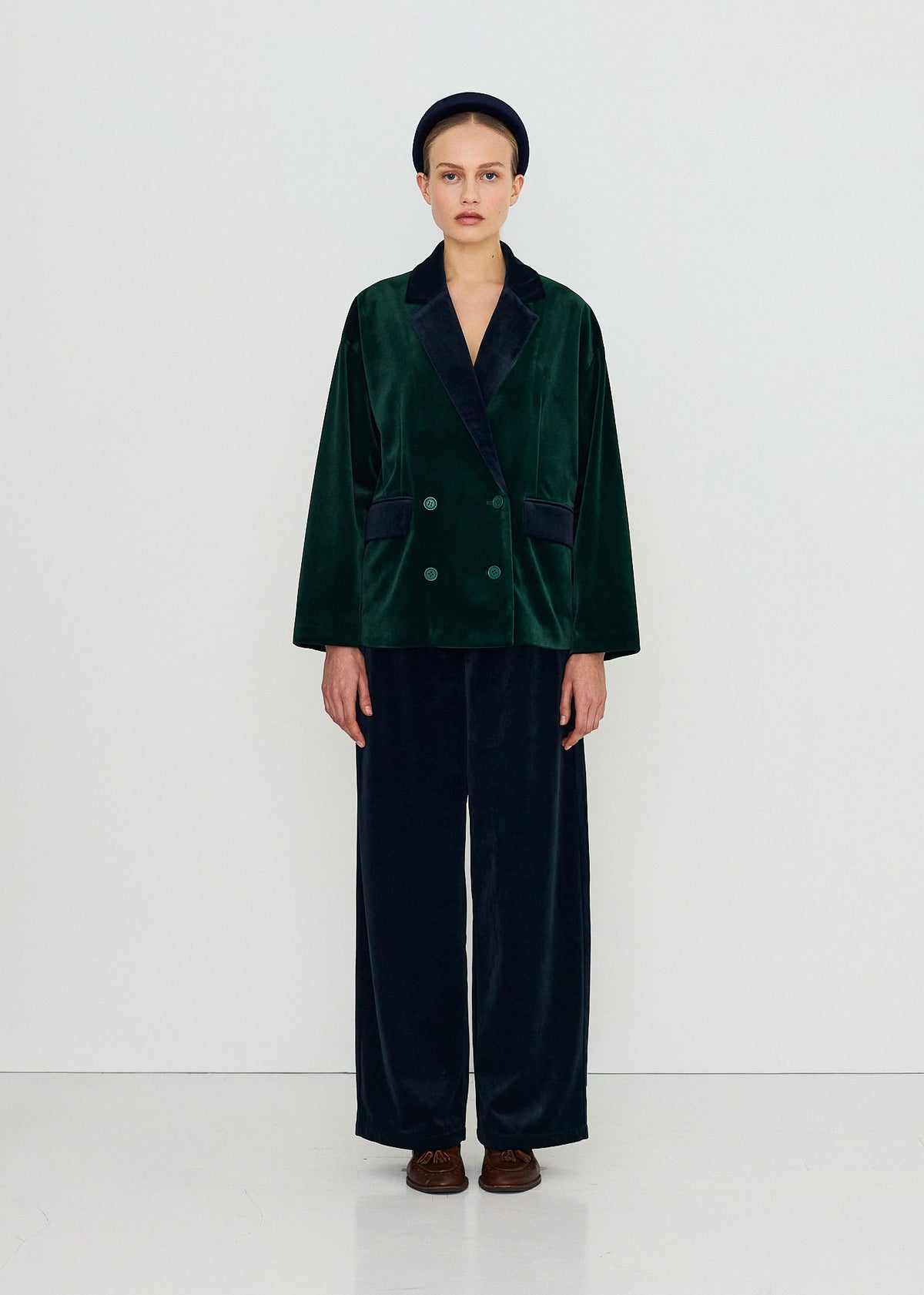 The Tiny Big Sister Velvet Blazer
