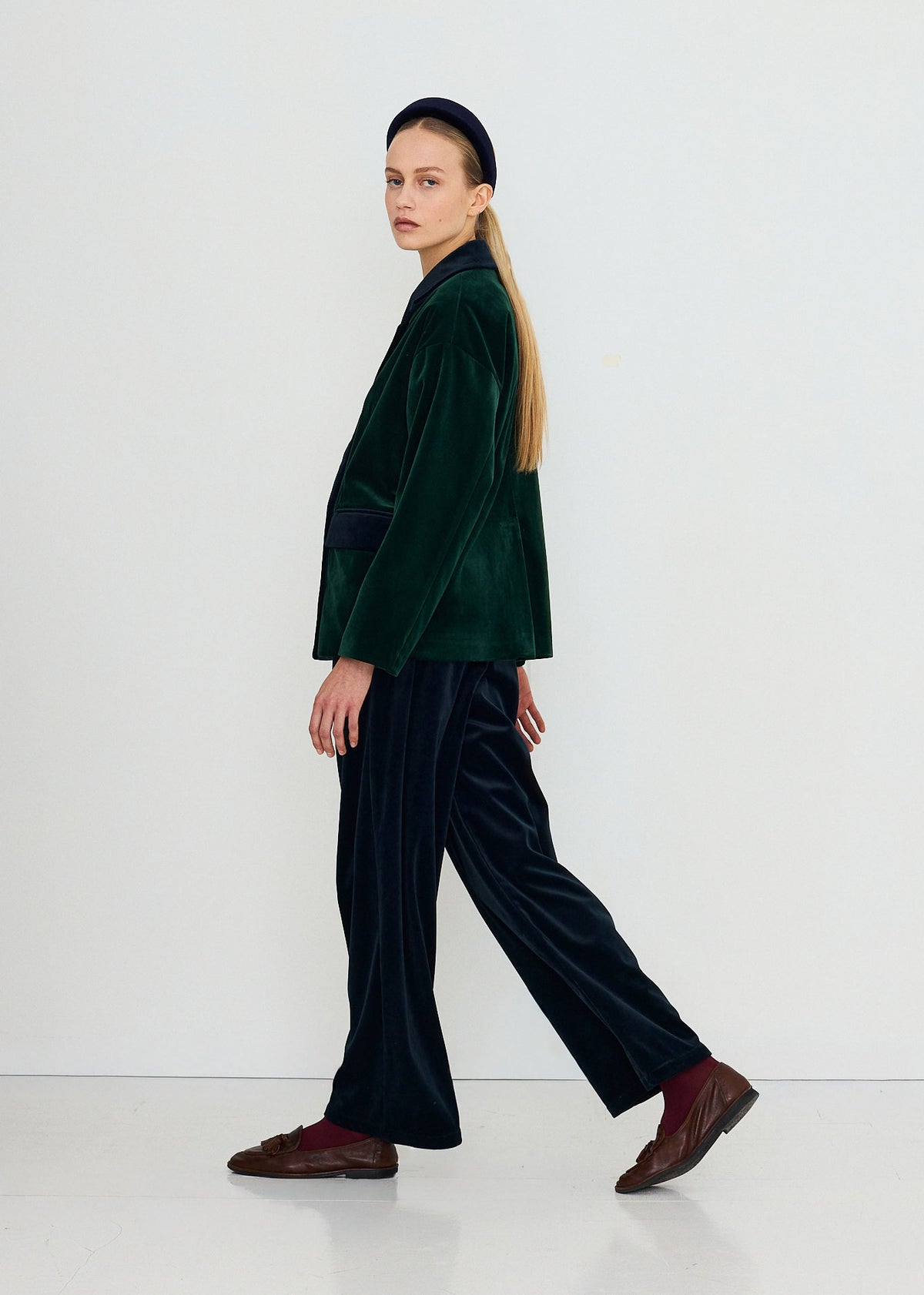 The Tiny Big Sister Velvet Blazer