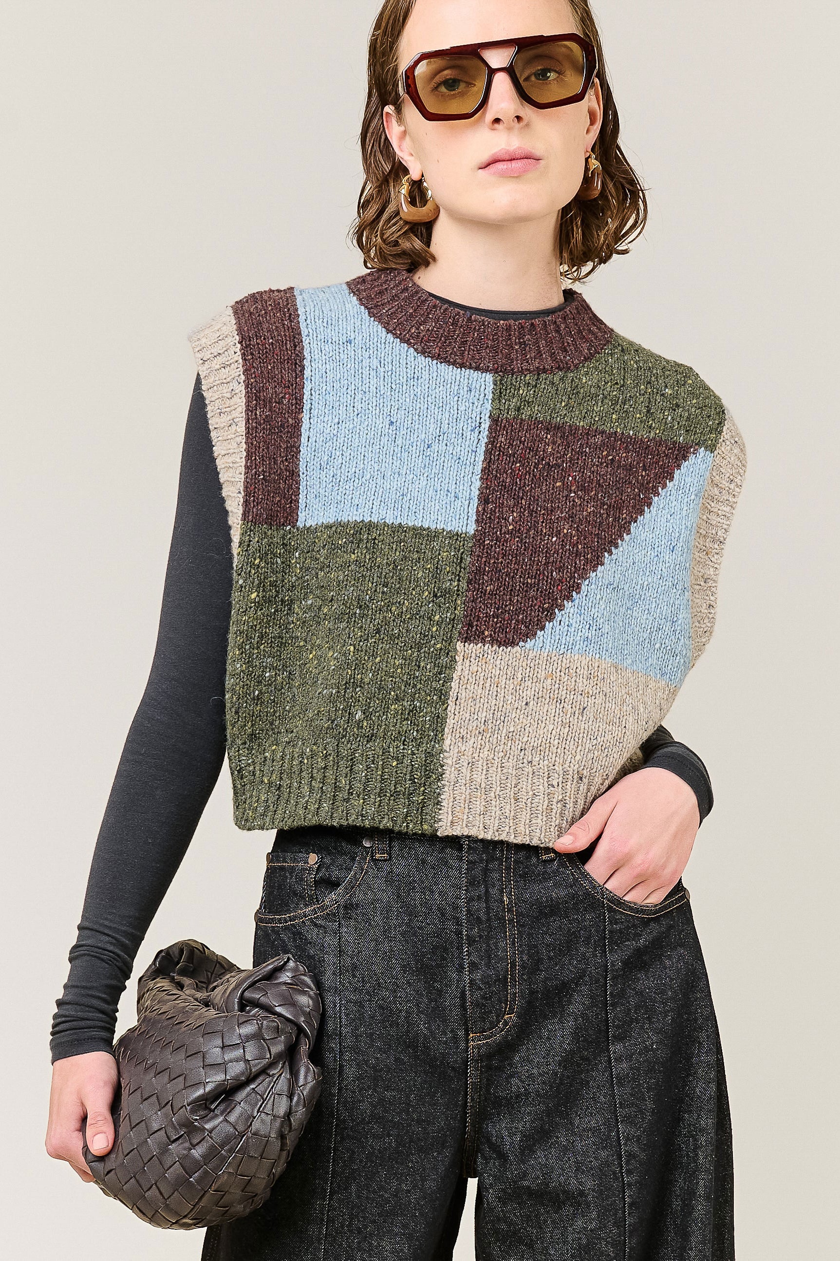 VI.VE.RE Wren Colour Block Tank