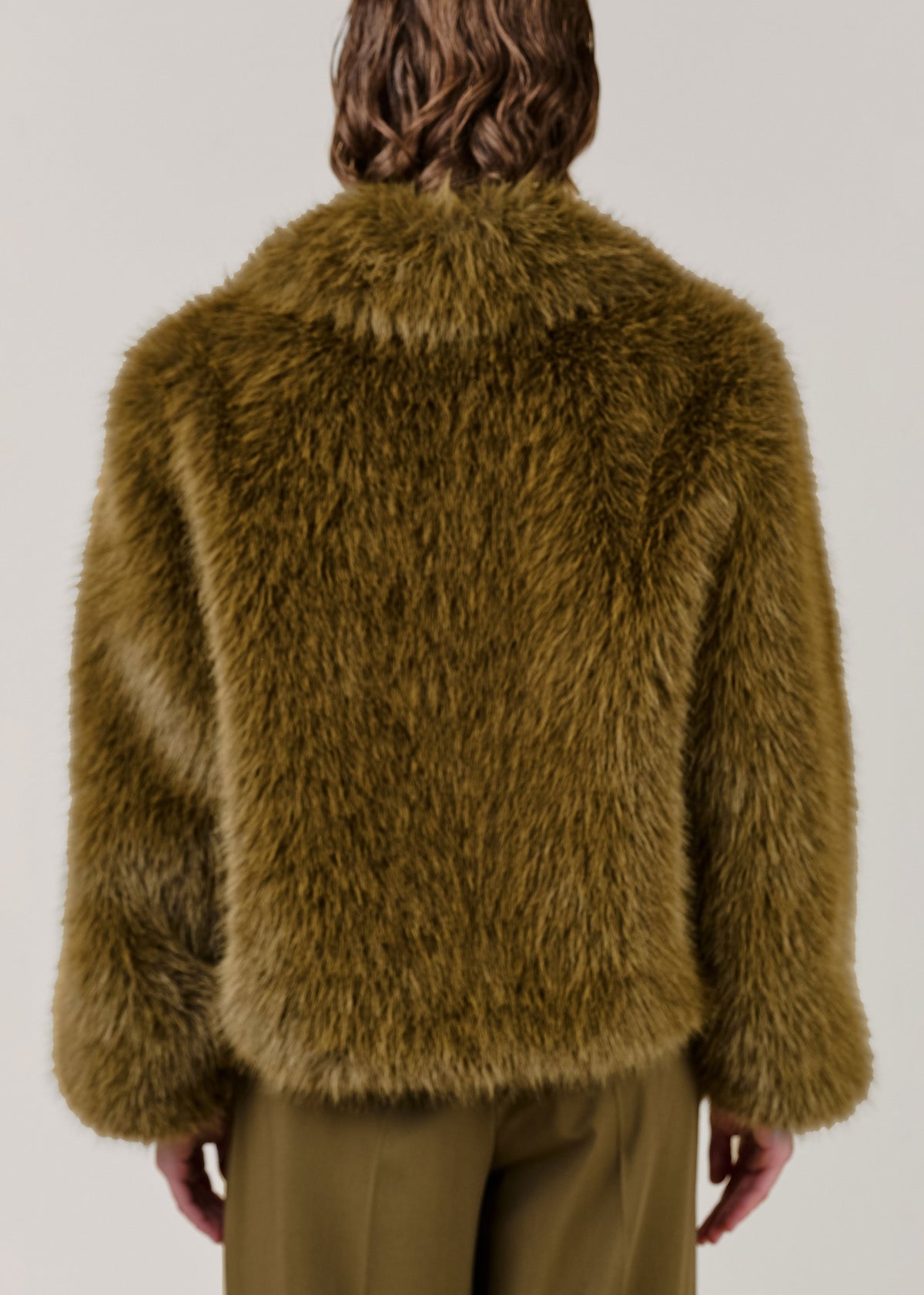 VI.VE.RE Indie Short Soft Faux Fur Jacket
