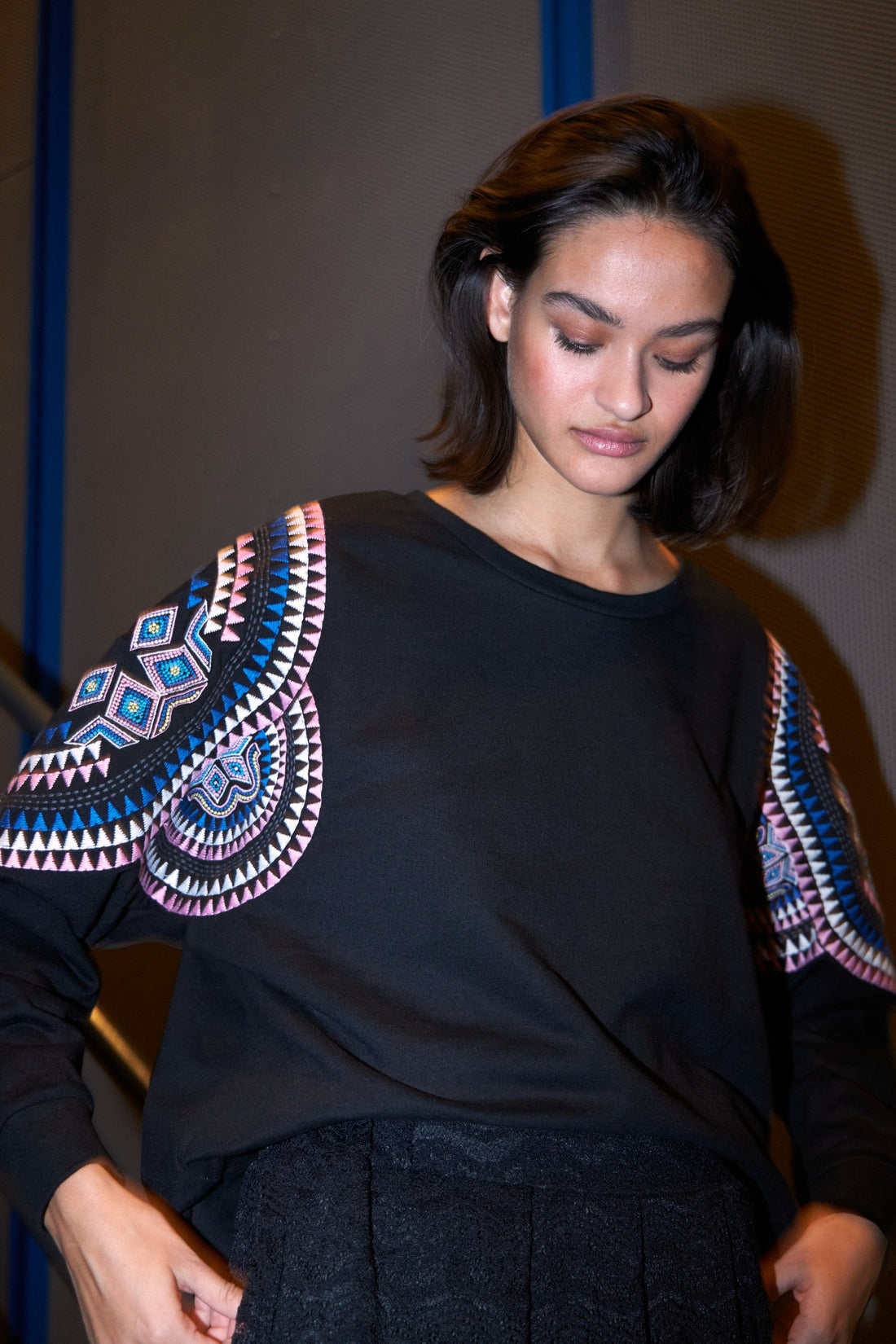 Lollys Laundry - Agra Sweatshirt Top - Washed Black