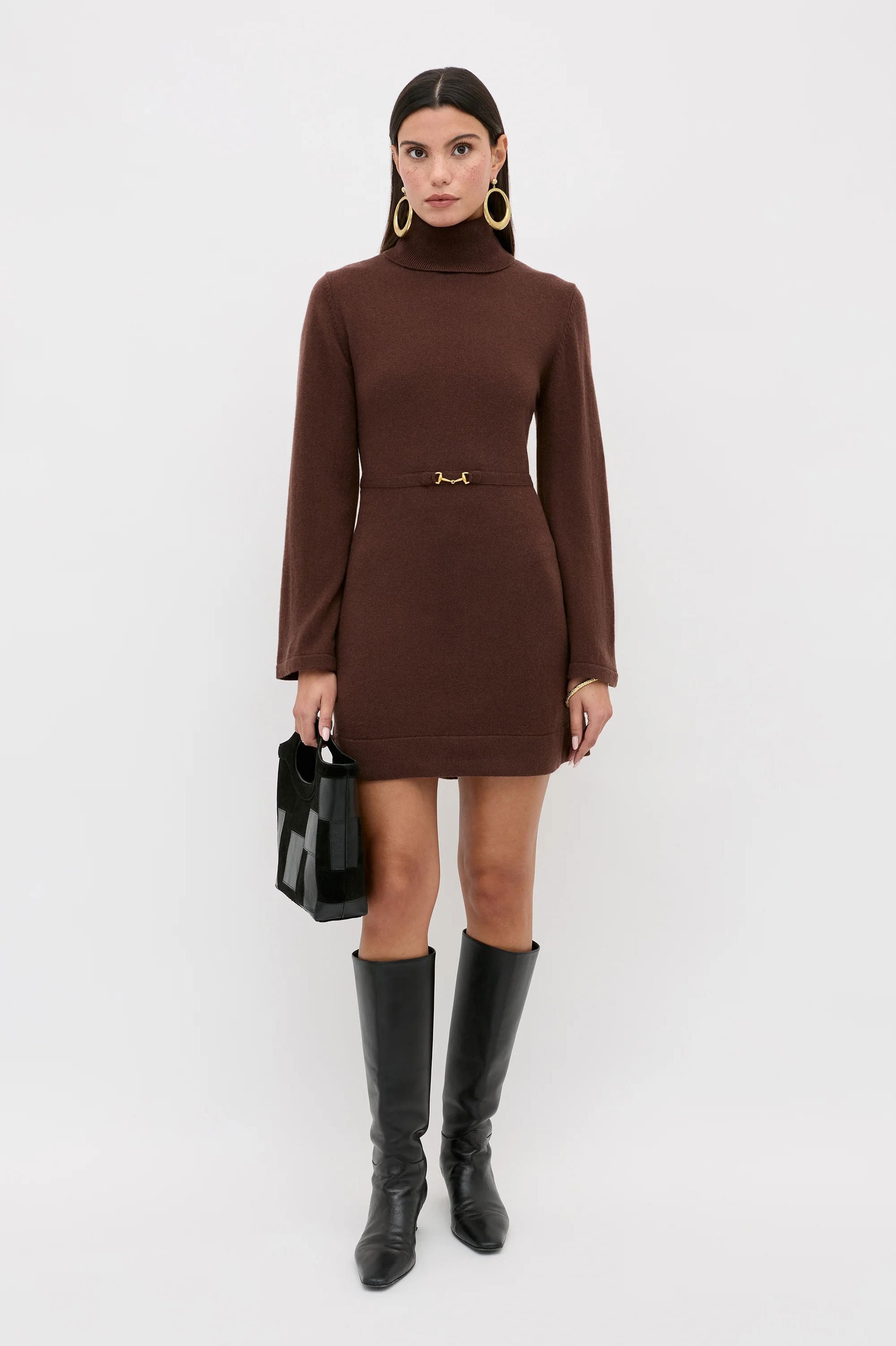 Rixo Aly Dress - Chocolate