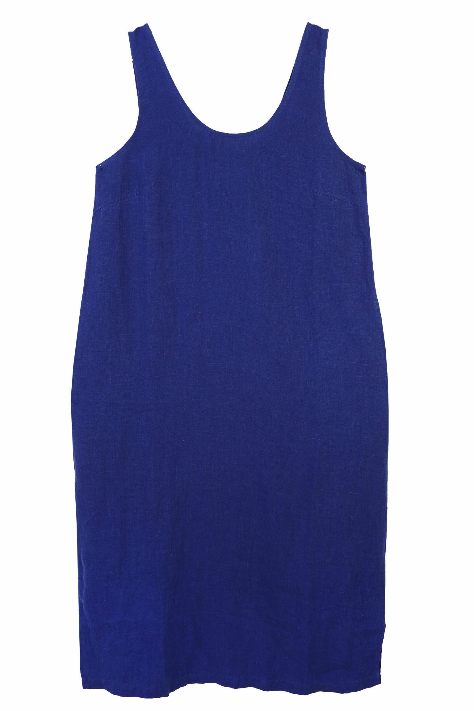 L.F.Markey Basic Linen Shift Dress - Cobalt
