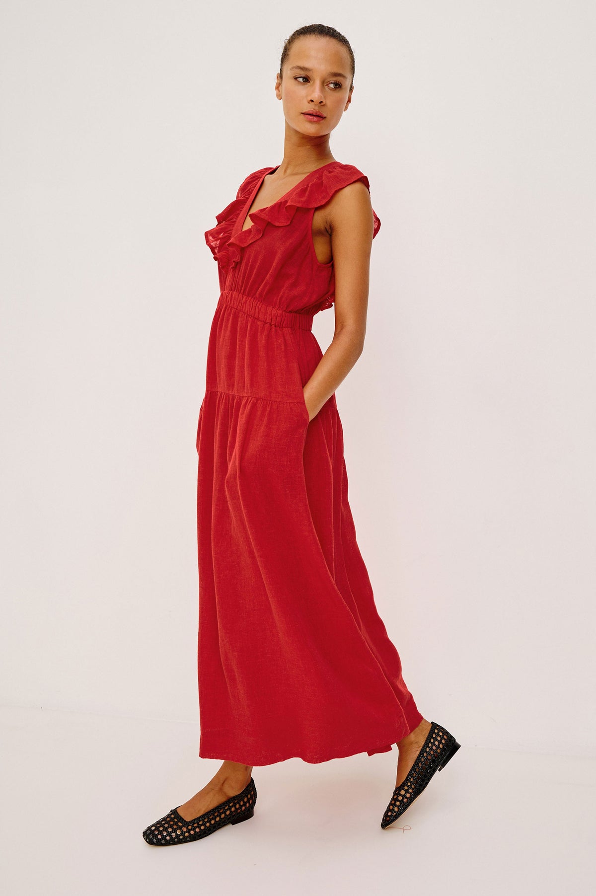 Rails Beaux Dress - Tomato
