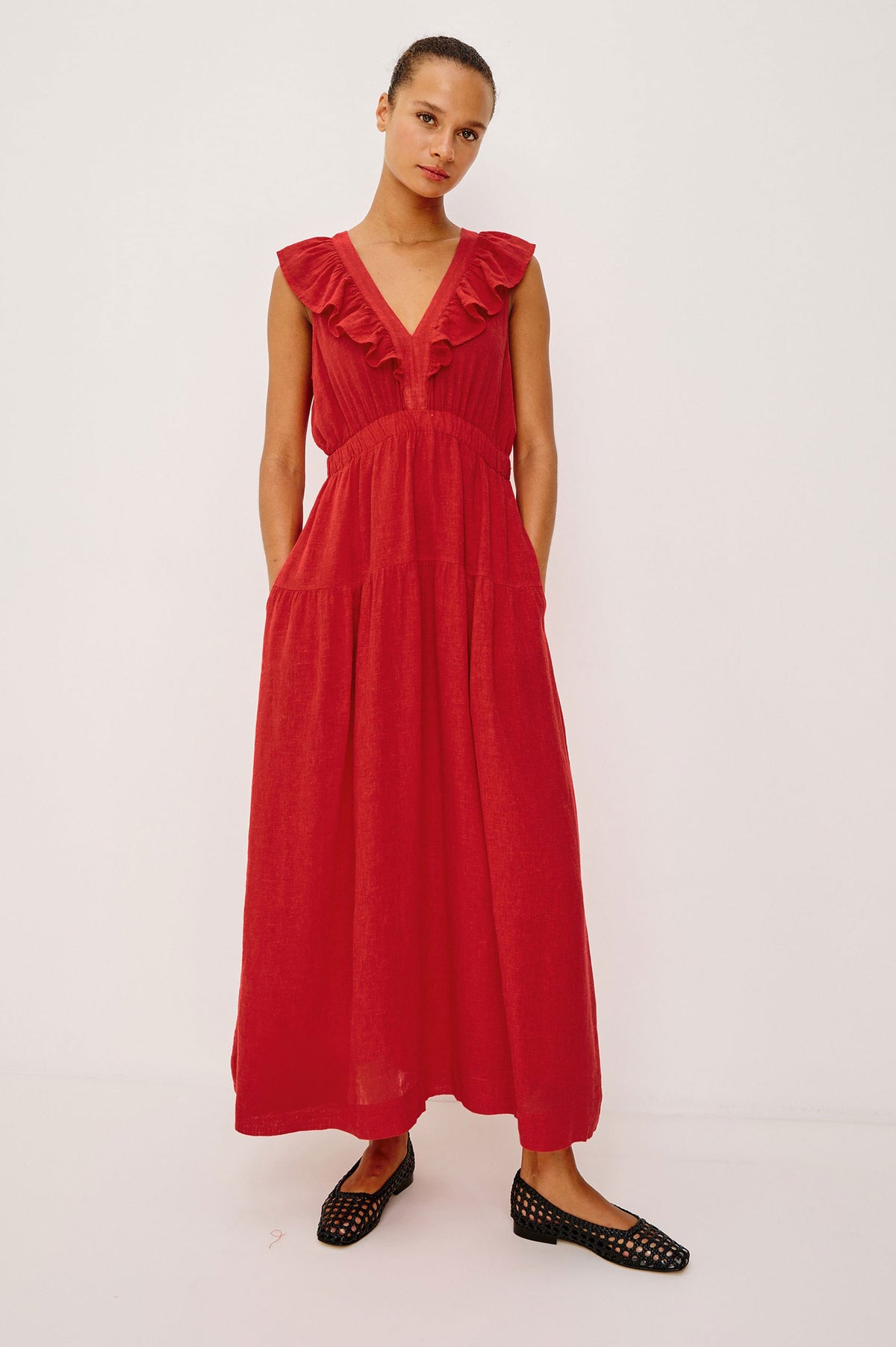 Rails Beaux Dress - Tomato