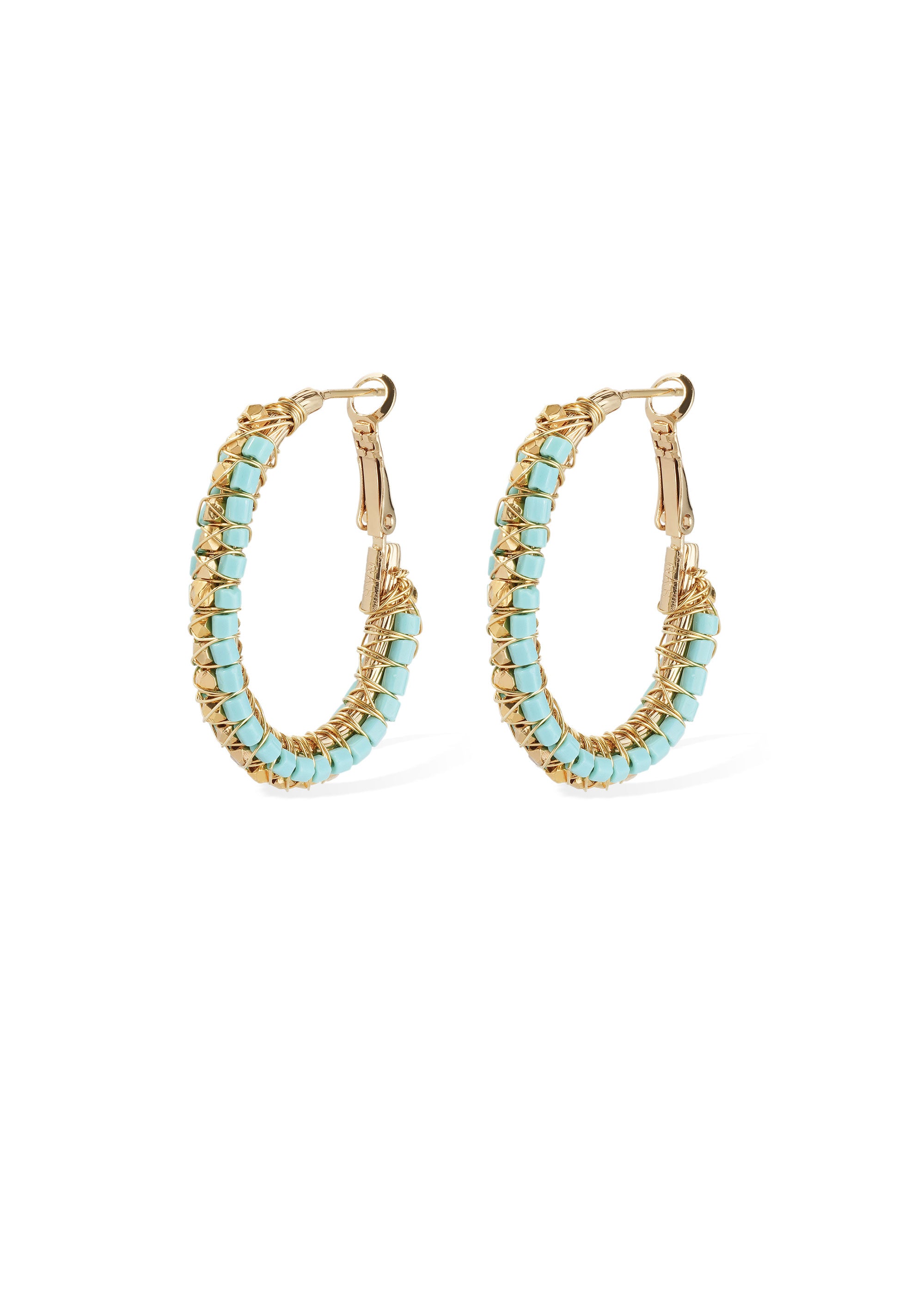 Gas Bijoux Lyre Lucky Hoop Earrings