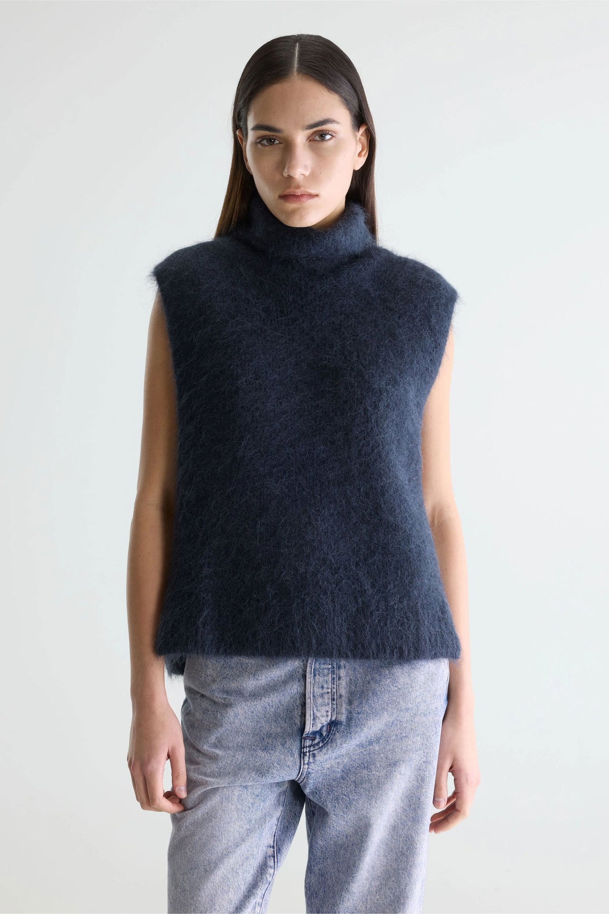 Bellerose Daren Navy Blue Sleeveless Sweater