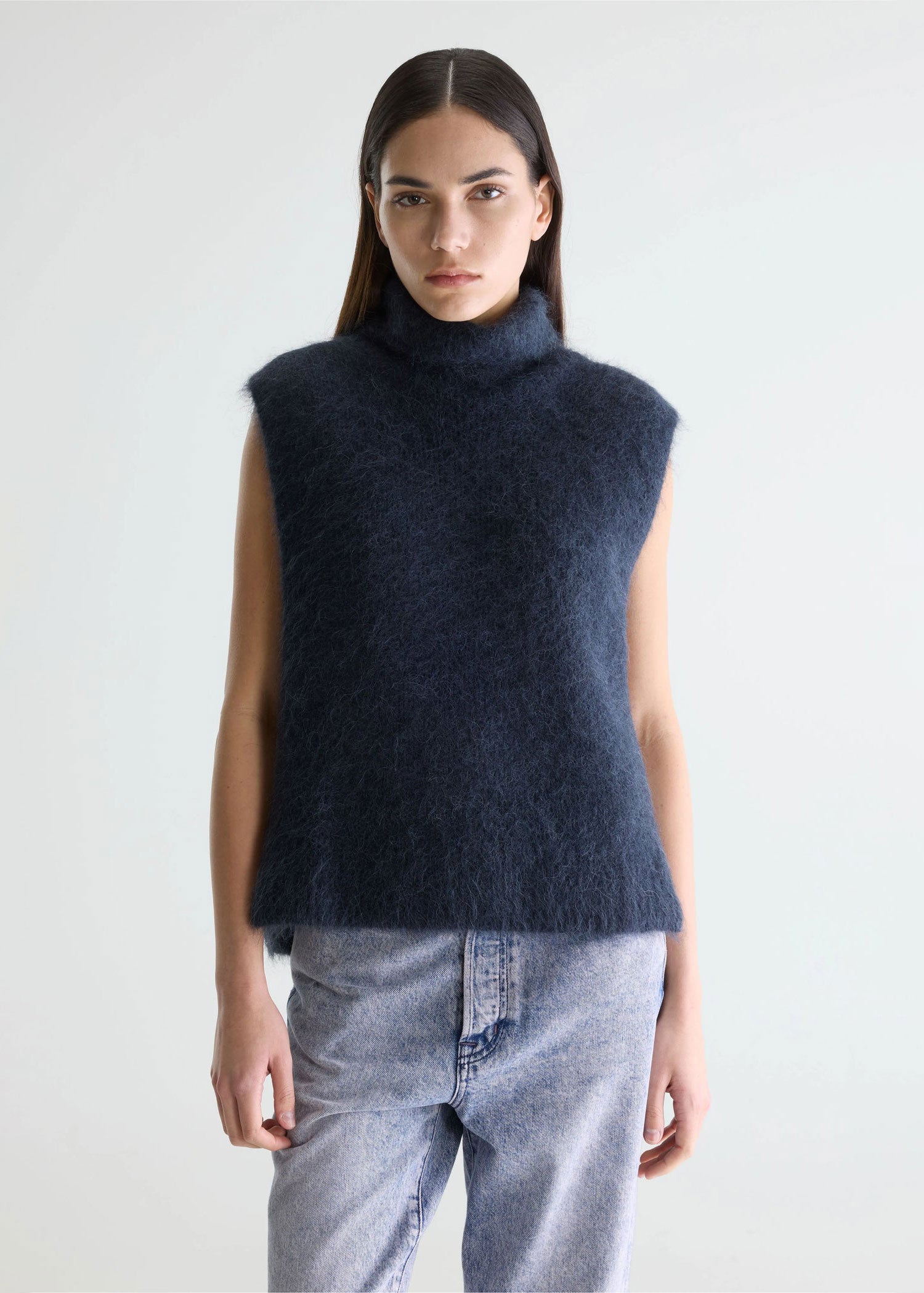 Bellerose Daren Navy Blue Sleeveless Sweater