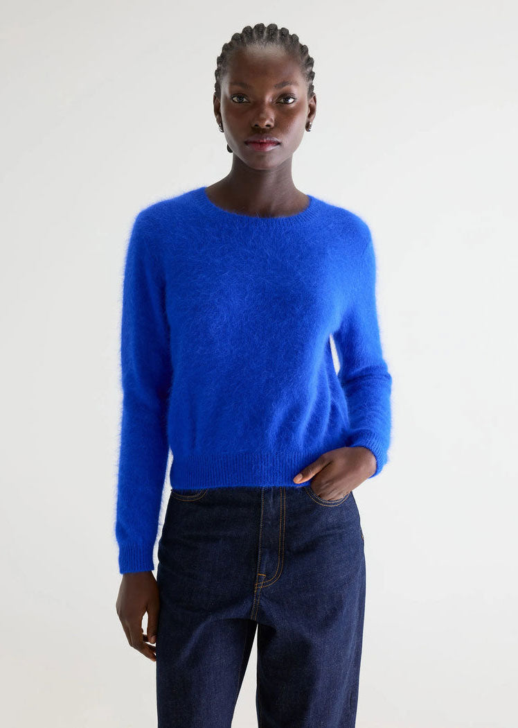 Bellerose Datti Angora-Blend Sweater - Lazuli