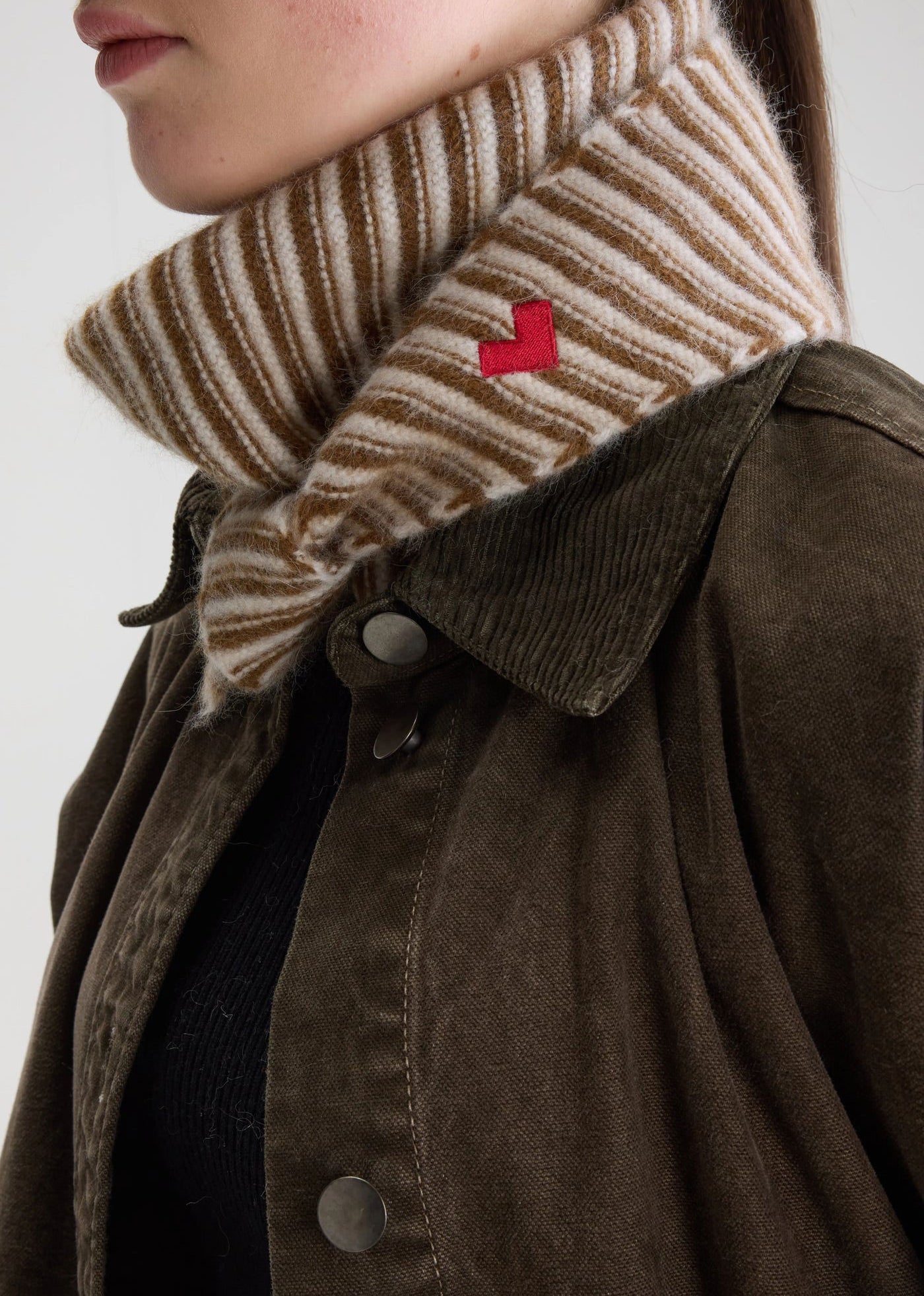 Bellerose Dusol Triangle Scarf - Chcolate