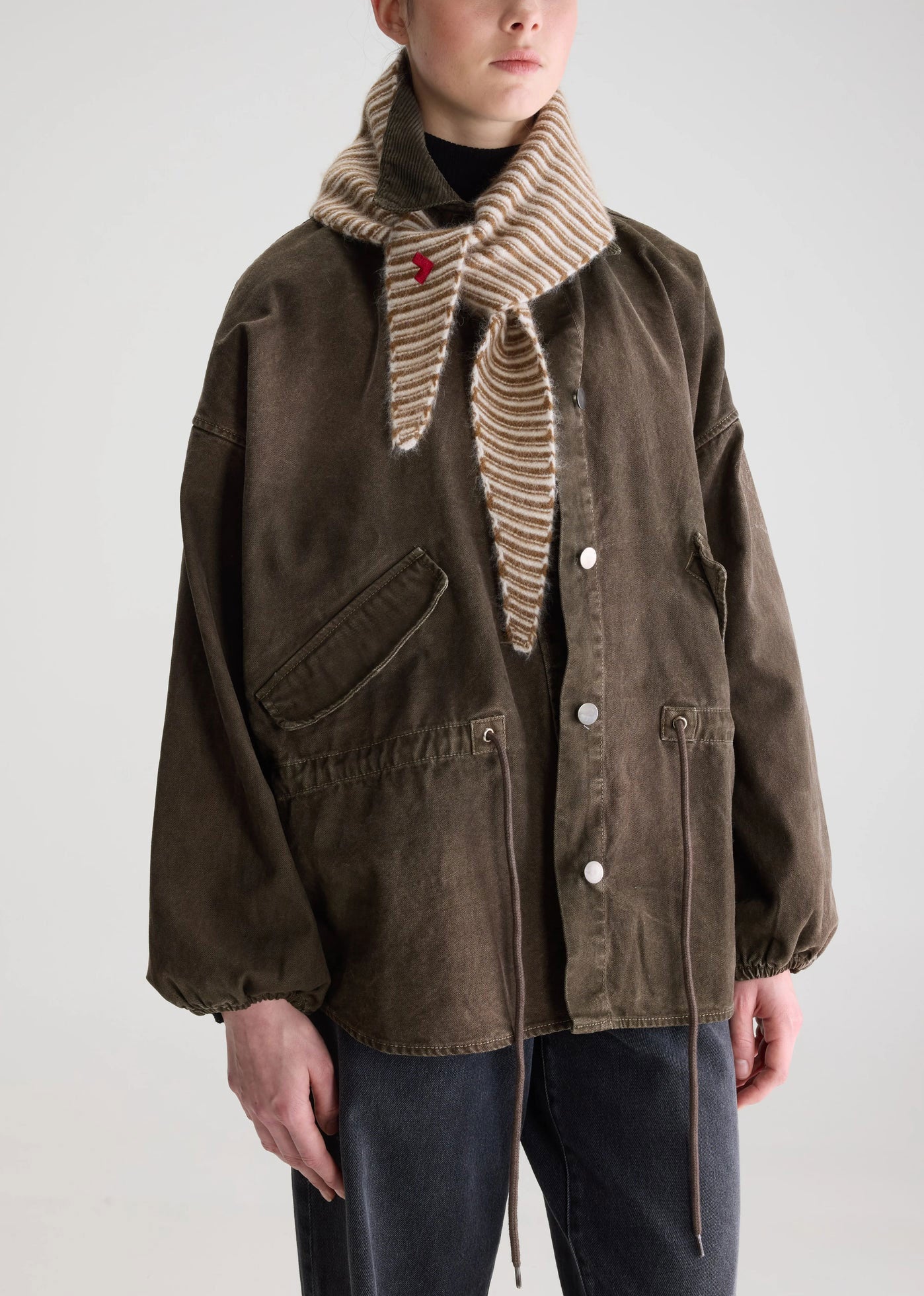 Bellerose Dusol Triangle Scarf - Chcolate
