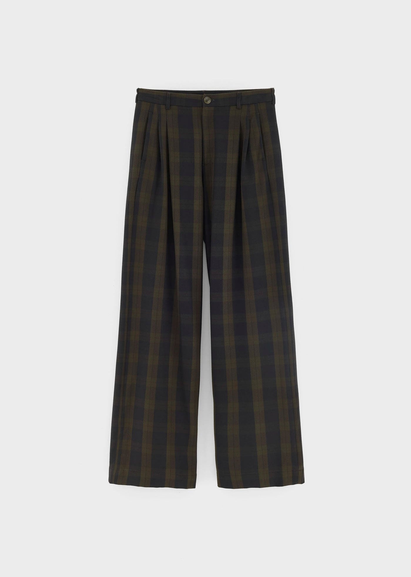 Bellerose Volkert Check-Pattern Wide-Leg Trousers