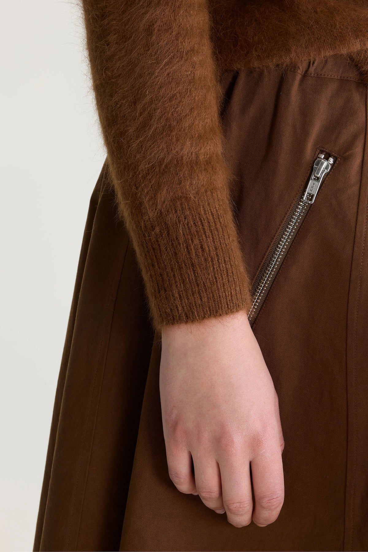 Bellerose Harlin Relaxed Midi Skirt - Mocca