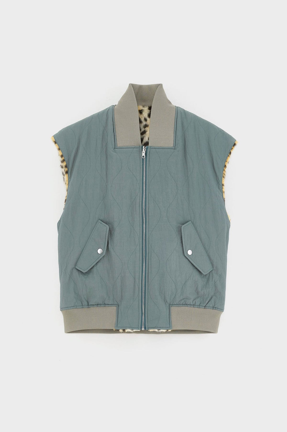 Bellerose Haalo Leopard-Print Bodywarmer