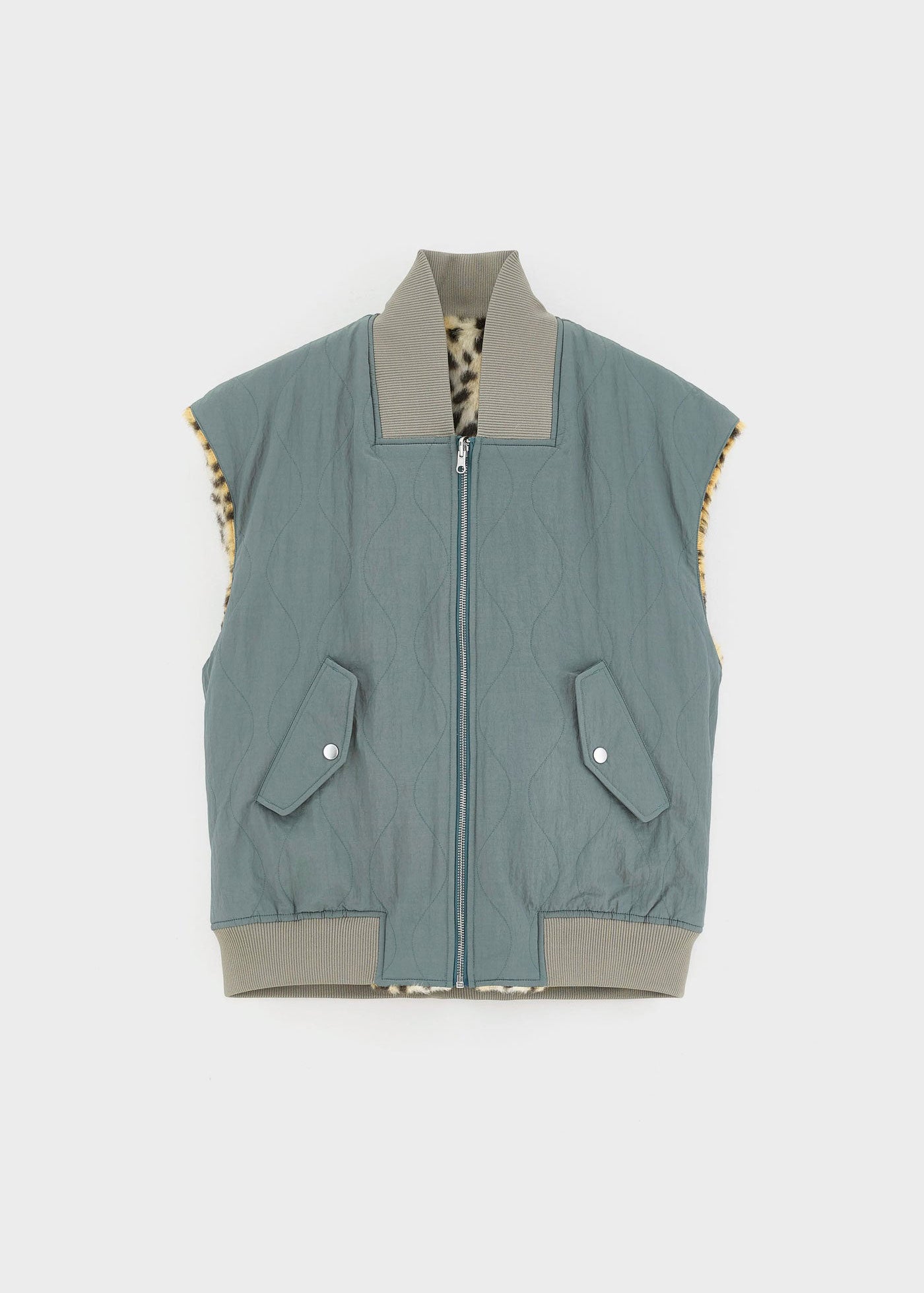 Bellerose Haalo Leopard-Print Bodywarmer