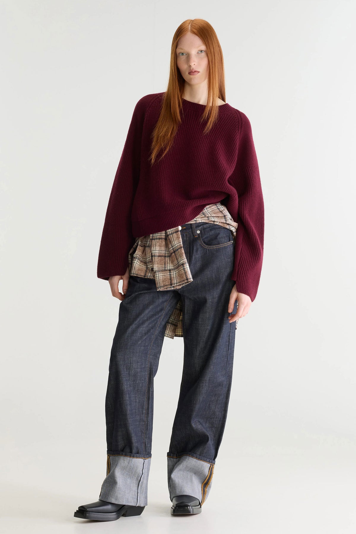 Bellerose Dorou Cropped Crewneck Sweater