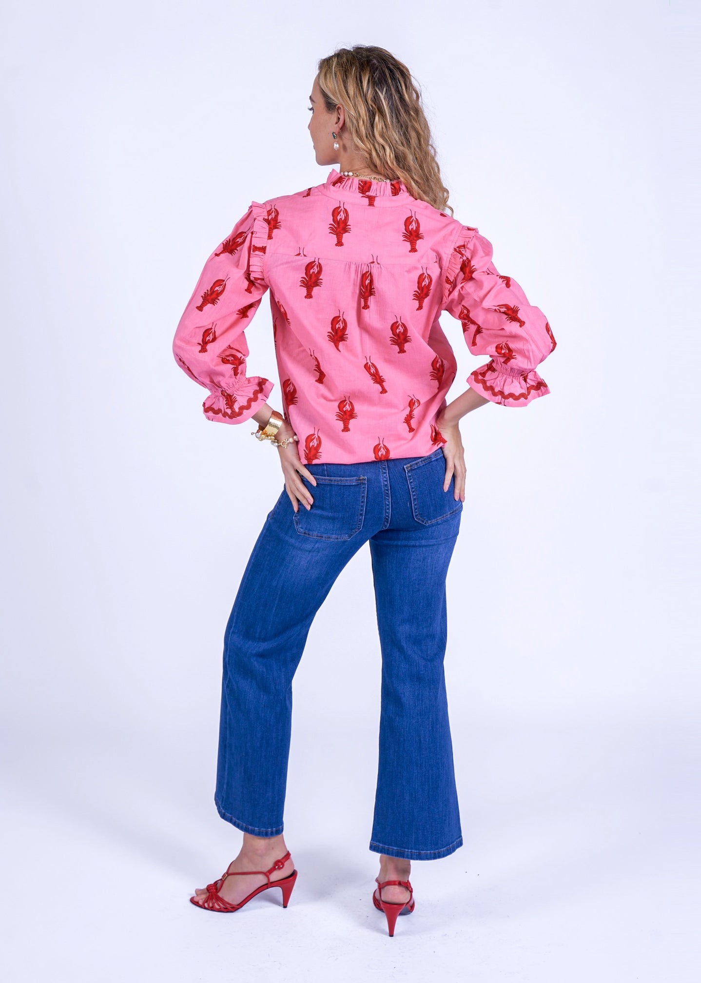 New Day Originals Beo Blouse - Lone Lobster