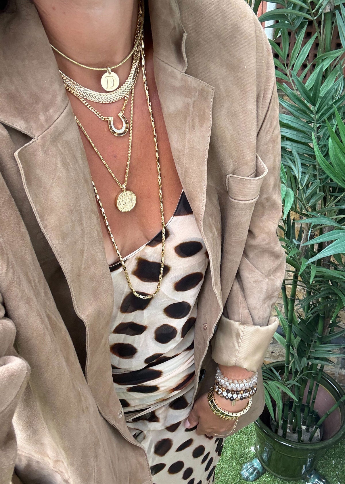 Talis Chains Braided Mesh Choker - Gold