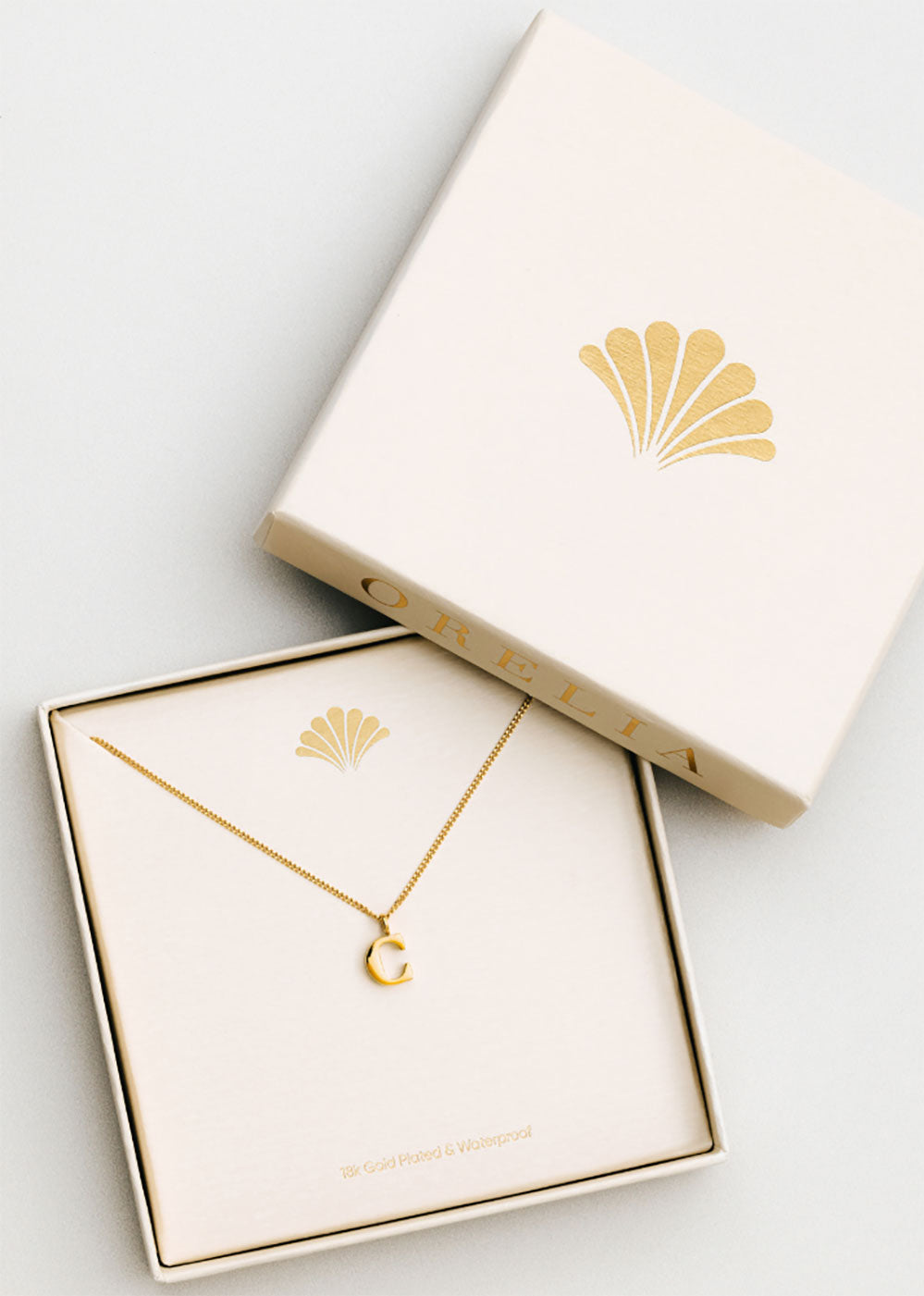 Orelia LUXE Initial Necklace - Gold
